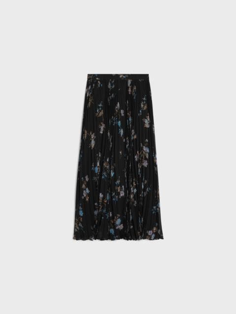 Celine o1w1db10125 2J369800T Silk Georgette Sunburst Pleats Skirt Size 26" / US 2 / IT 38 - 1 Thumbnail