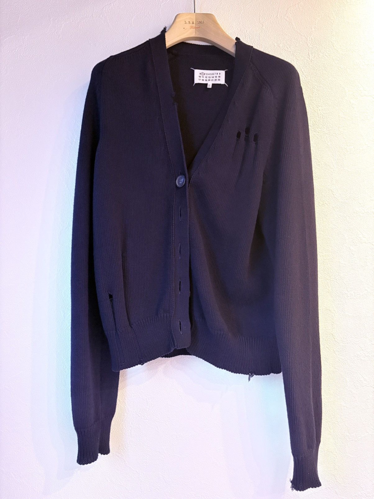 Maison Margiela Maison Margiela Destroyed Cardigan Size US XS / EU 42 / 0 - 1 Thumbnail