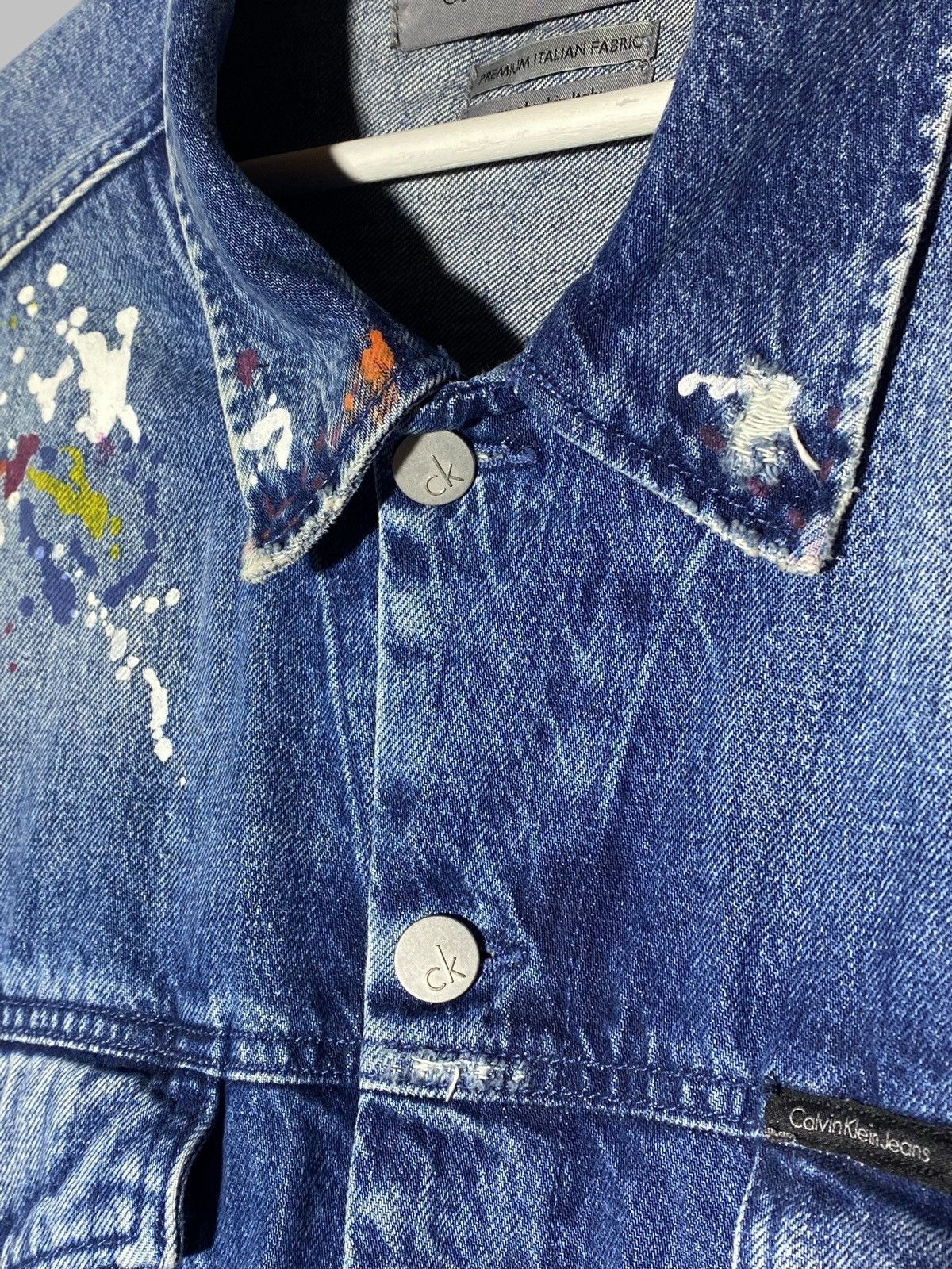 Calvin Klein Calvin Klein Painted Denim Jacket Men’s Size US XL / EU 56 / 4 - 12 Thumbnail