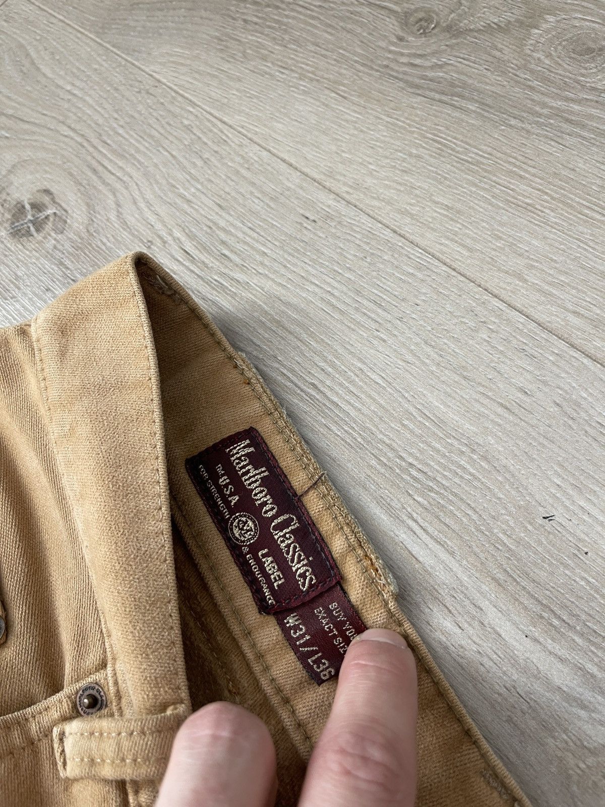 Marlboro Classics Vintage pants trousers marlboro classics beige W31 Size US 31 - 6 Thumbnail