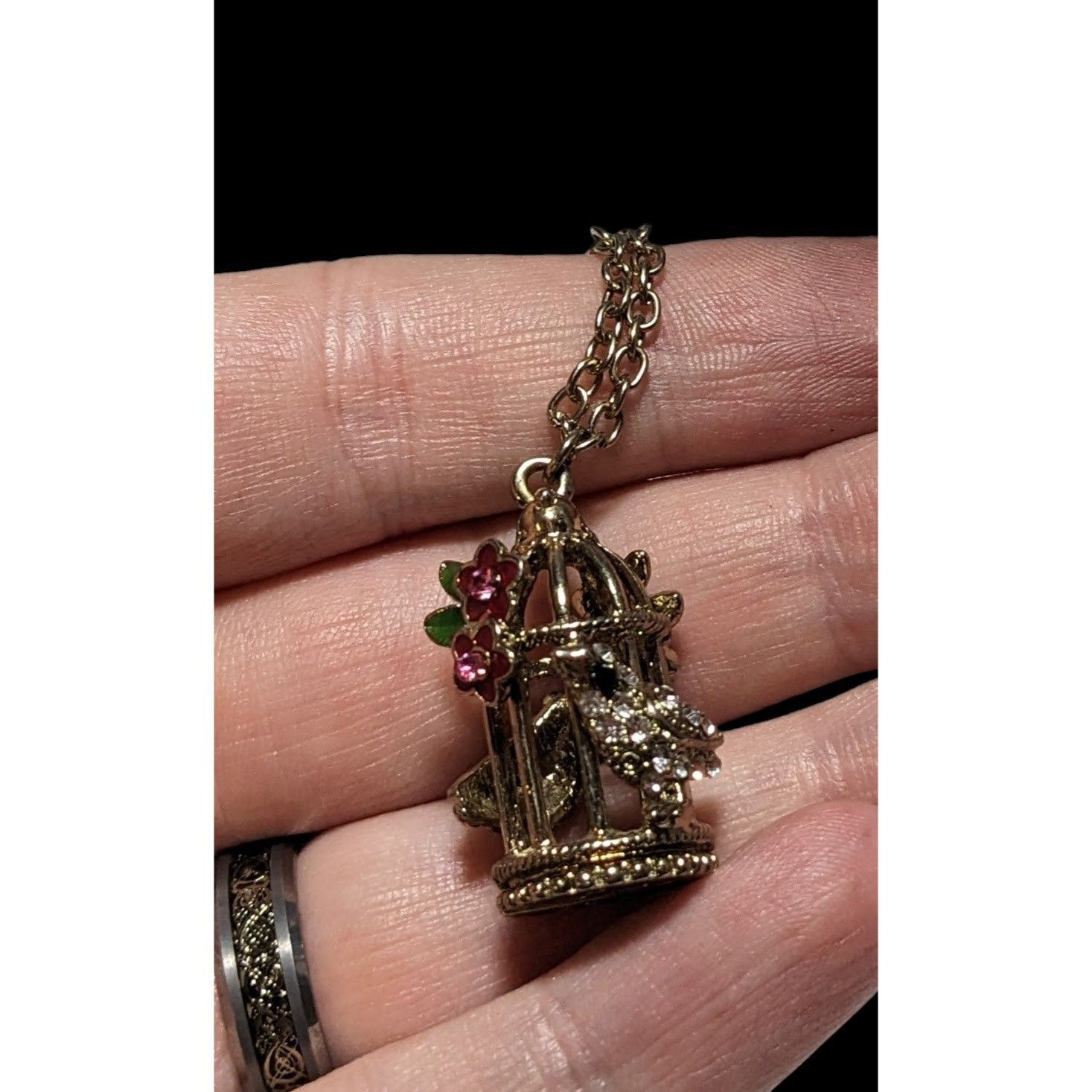 Other Cottagecore Gold Floral Birdcage Necklace Size ONE SIZE - 13 Thumbnail