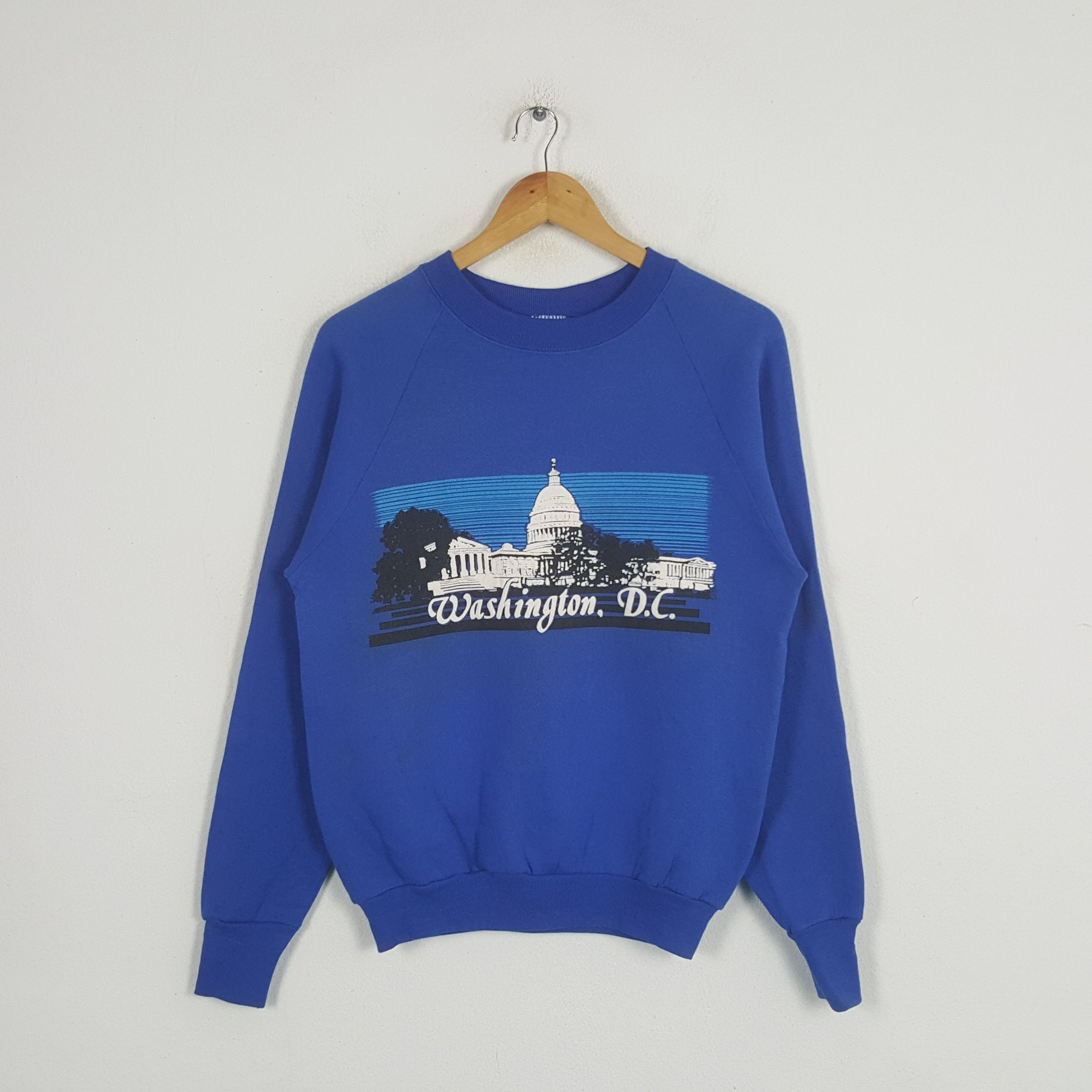 Fruit Of The Loom × Vintage Vintage Washington D.C. American Promo Sweatshirt C290N15 Size US S / EU 44-46 / 1 - 1 Thumbnail