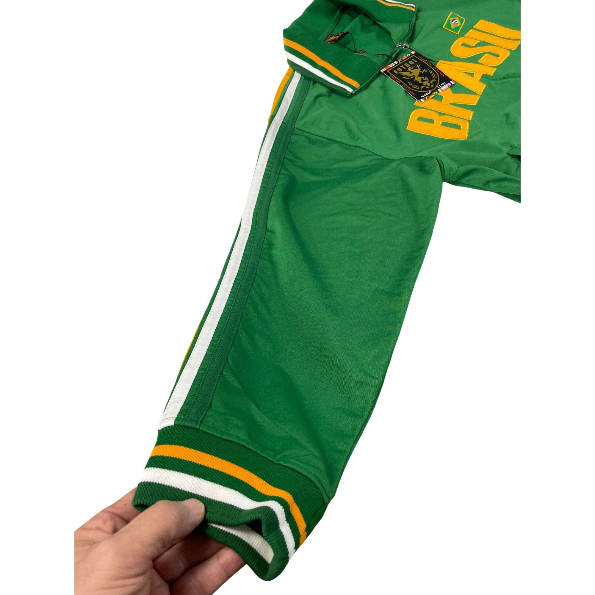Other Fifth Sun Brazil mens green full zip track varsity jacket Sz Size US XL / EU 56 / 4 - 2 Thumbnail