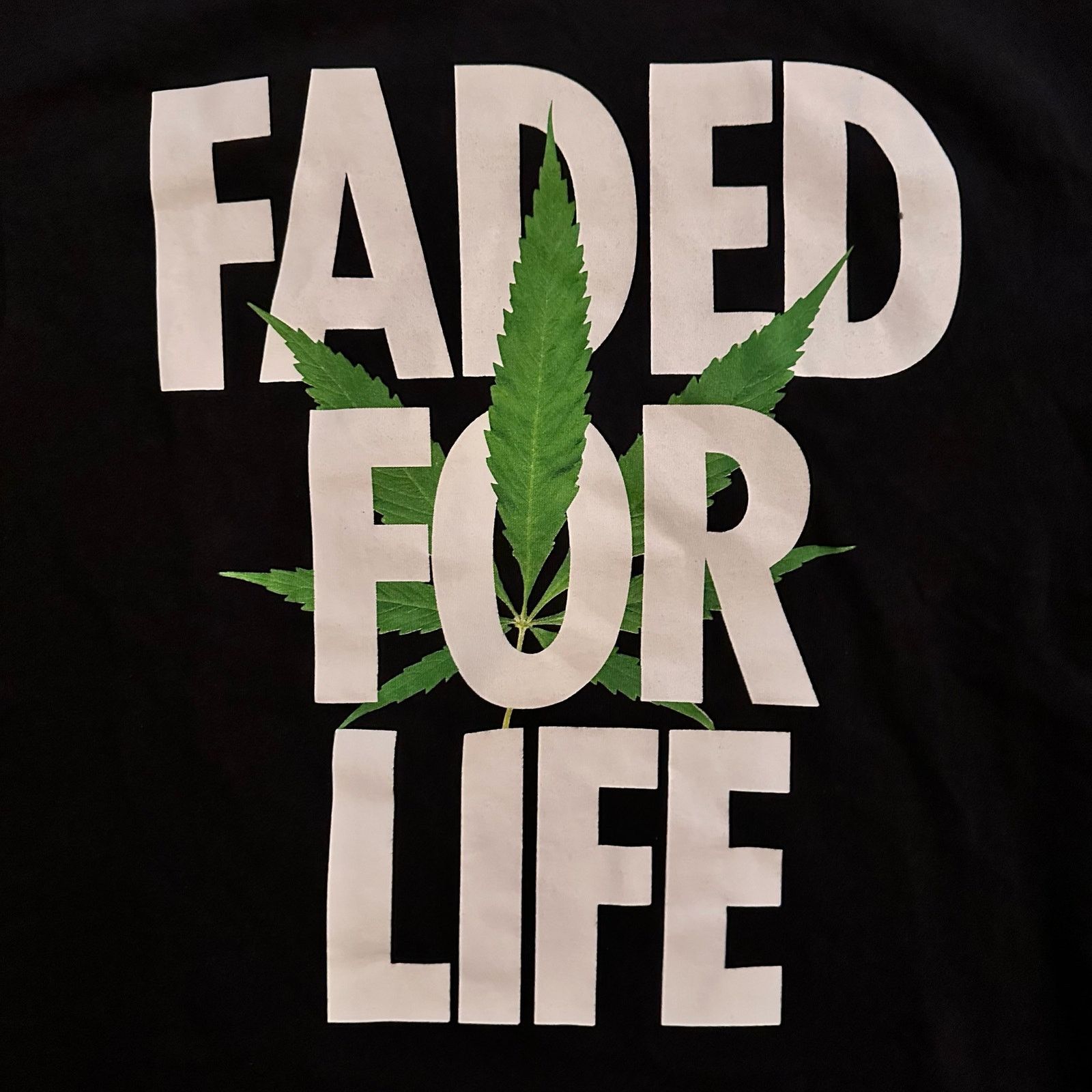 Alife Alife Faded For Life graphic spell out weed leaf tee shirt Size US M / EU 48-50 / 2 - 3 Thumbnail