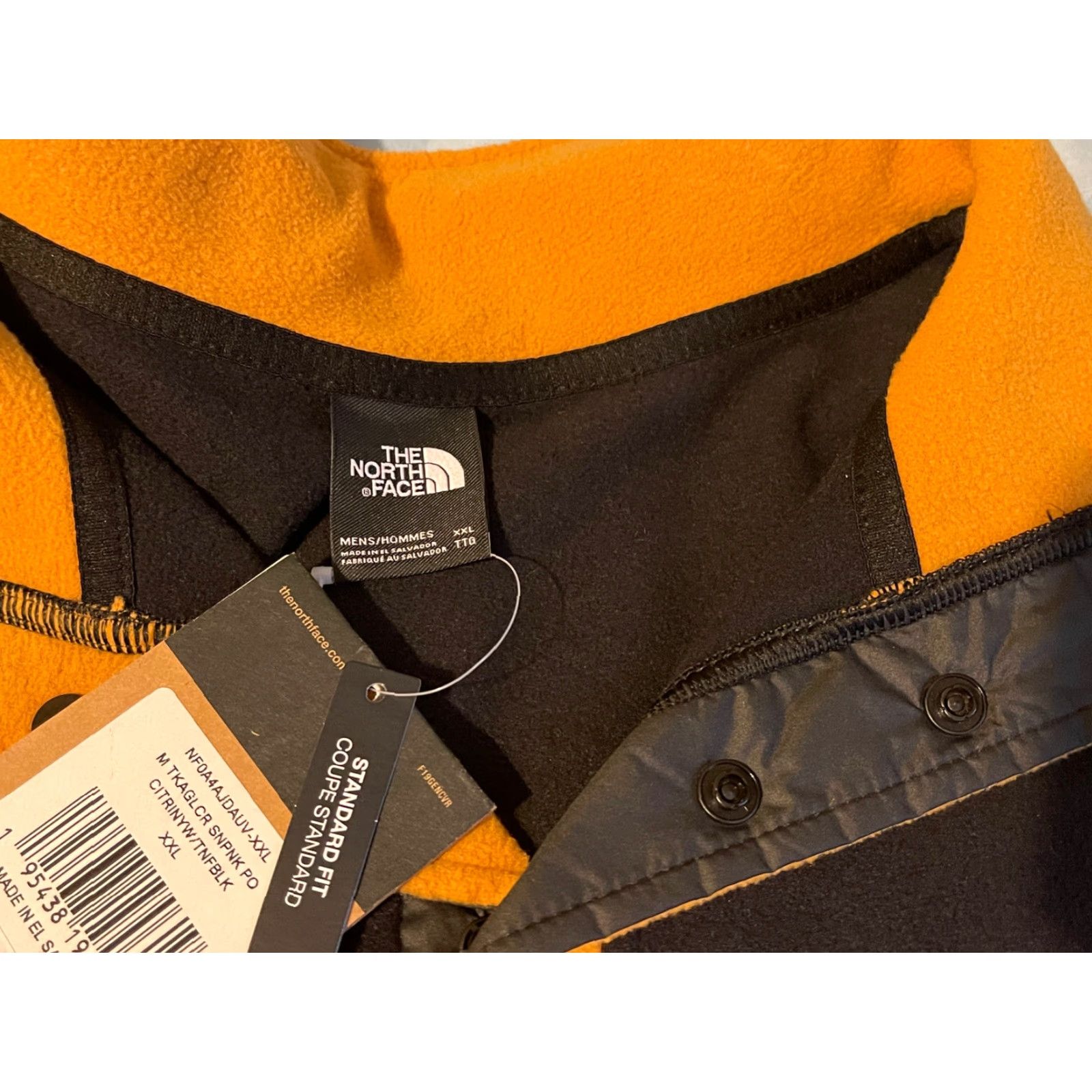 The North Face VINTAGE? No. The North Face Men’s Button Pullover Fleece Citrin Yellow/Black 2XL NWT Pullover Fleece Jacket Mens XXL Citrin Yellow/Black Mens Size US XXL / EU 58 / 5 - 3 Thumbnail