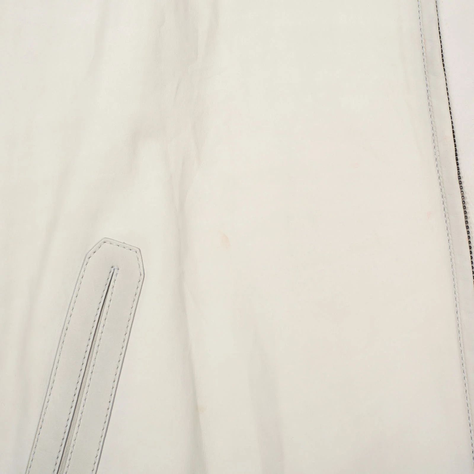 Berluti BERLUTI Paris Cream Calfskin Leather Unlined Bomber Jacket Size US M / EU 48-50 / 2 - 9 Thumbnail