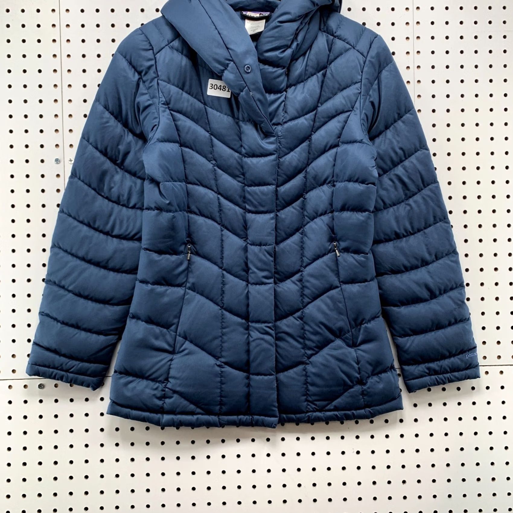 Patagonia Patagonia Down Puffer Jacket Womens XS Downtown Loft Blue Hooded Coat Size XS / US 0-2 / IT 36-38 - 6 Thumbnail