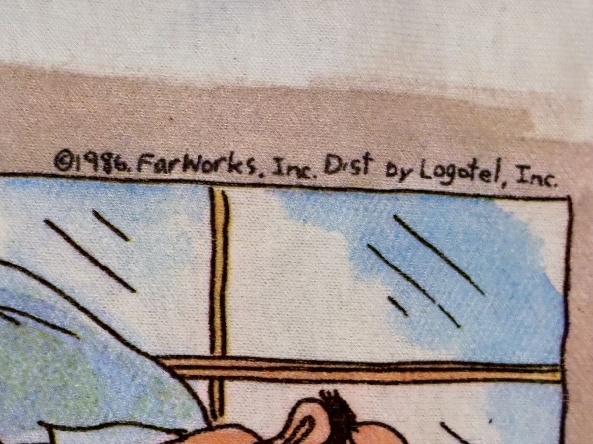 Vintage VINTAGE 1986The Far Side Shirt Men L White Larson Size US L / EU 52-54 / 3 - 6 Thumbnail