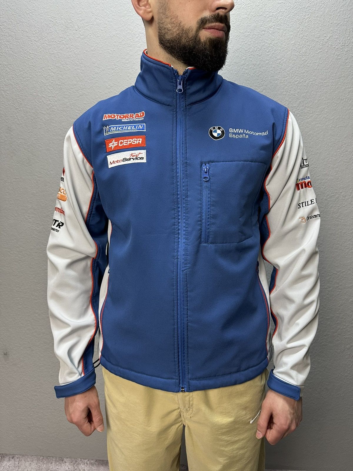 BMW Vintage BMW Motorrad Racing Jacket Y2K Streetwear Size US S / EU 44-46 / 1 - 1 Thumbnail