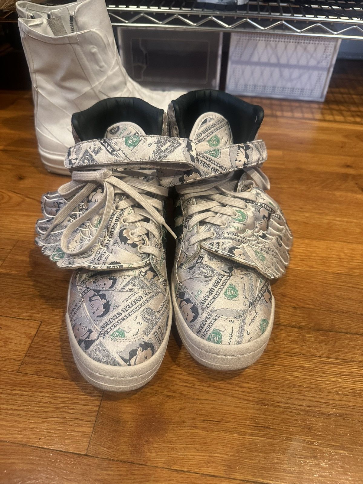 Adidas × Jeremy Scott Adidas Jeremy Scott Wings Money Hi Top | Grailed