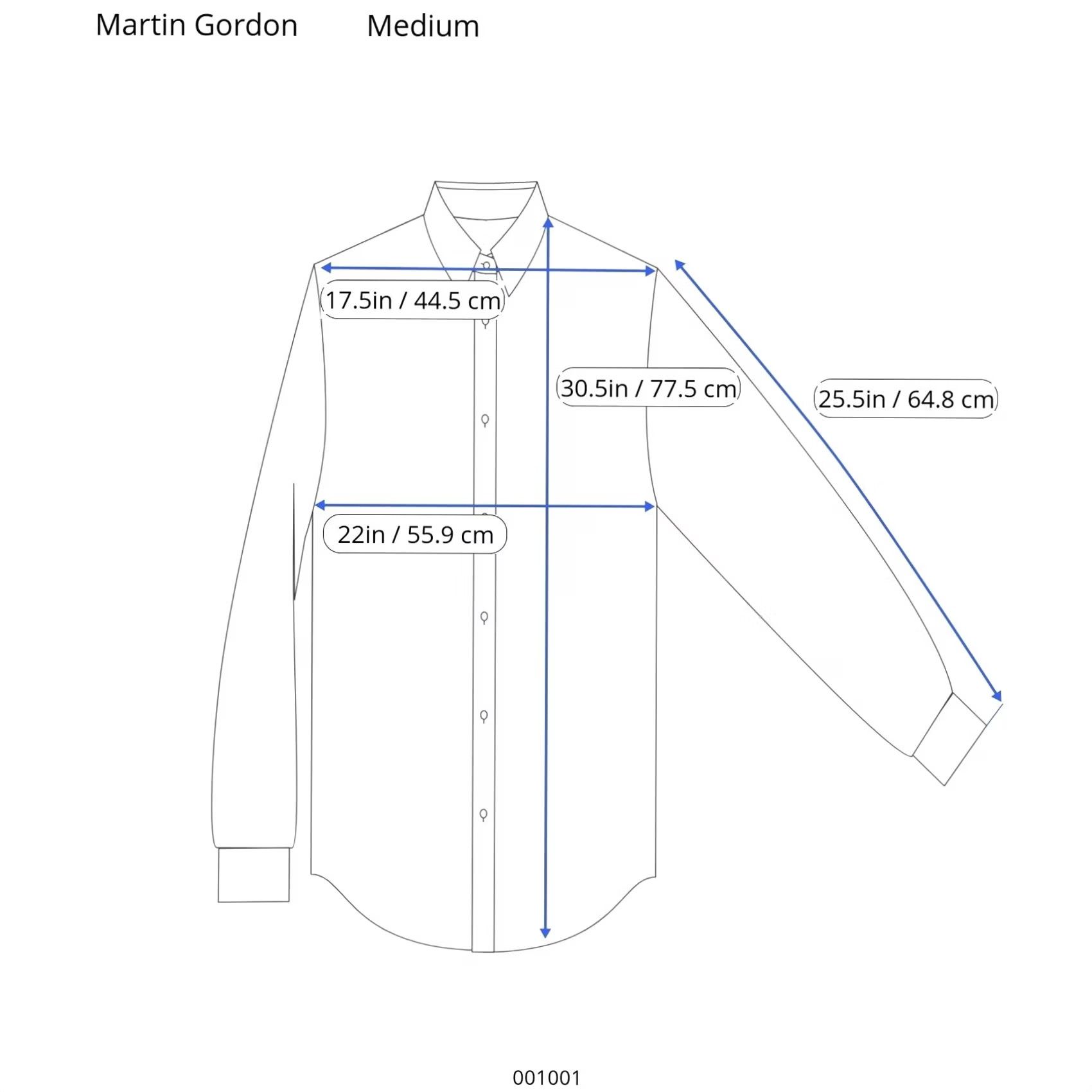 Vintage Martin Gordon Shirt Mens M Blue Long Sleeve Button Work Casual Size US M / EU 48-50 / 2 - 7 Thumbnail