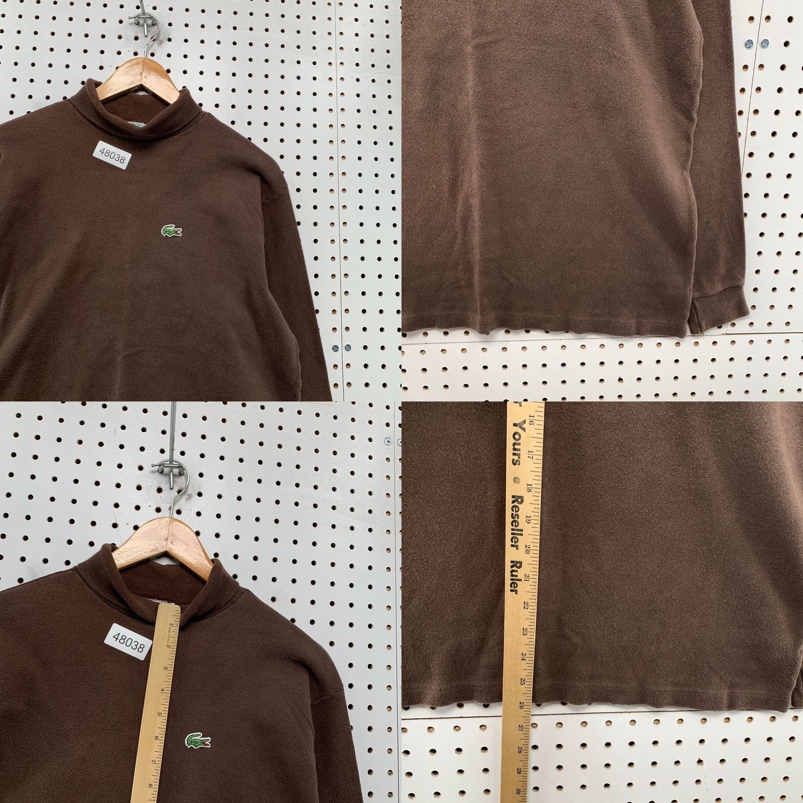 Lacoste VINTAGE Lacoste IZOD Turtleneck Shirt Mens M Brown Long Made USA Sleeve Size US M / EU 48-50 / 2 - 8 Thumbnail
