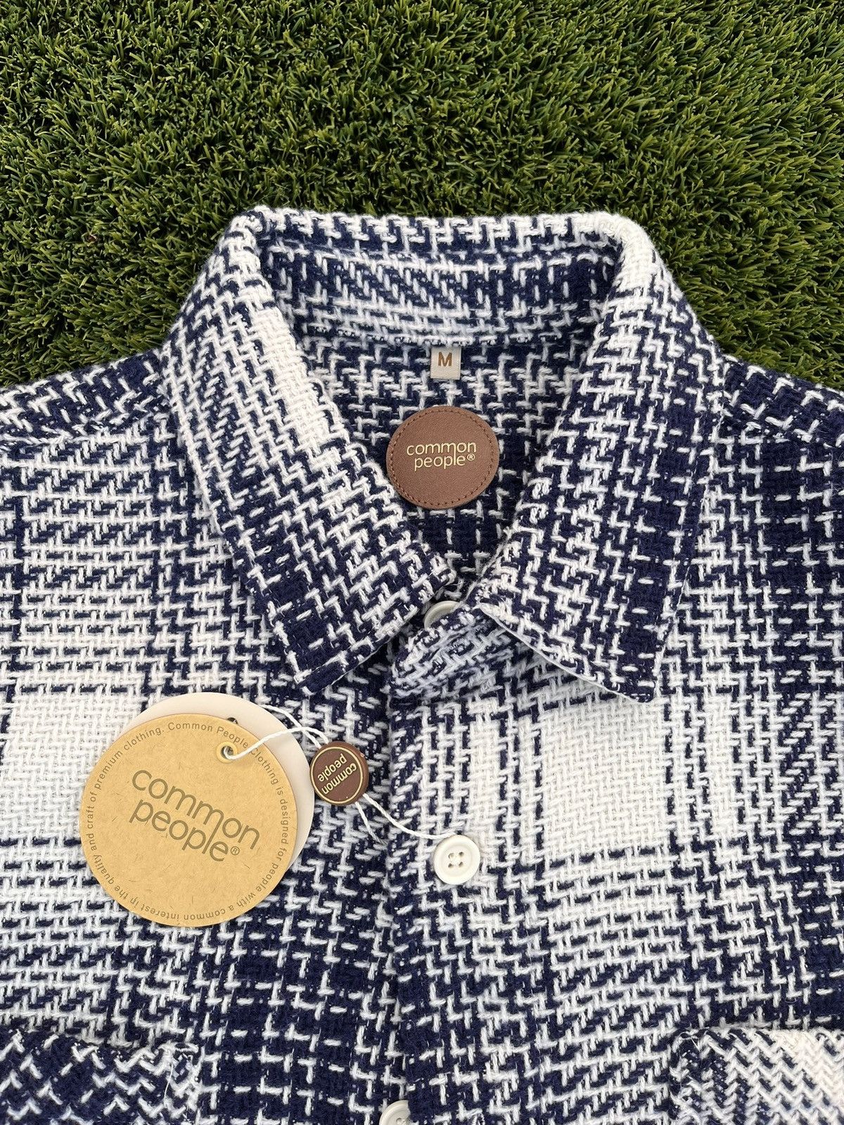 Common People Common People White/Navy Blue Flannel Size US M / EU 48-50 / 2 - 3 Thumbnail