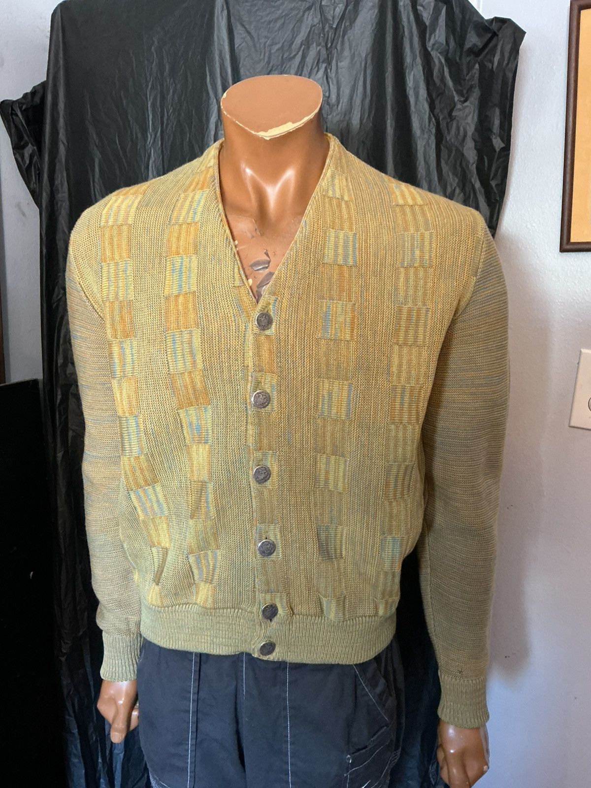 Vintage Vintage 60s 70s Archid Avst Dux Silver Wool Cardigan Sweater Size US S / EU 44-46 / 1 - 9 Thumbnail