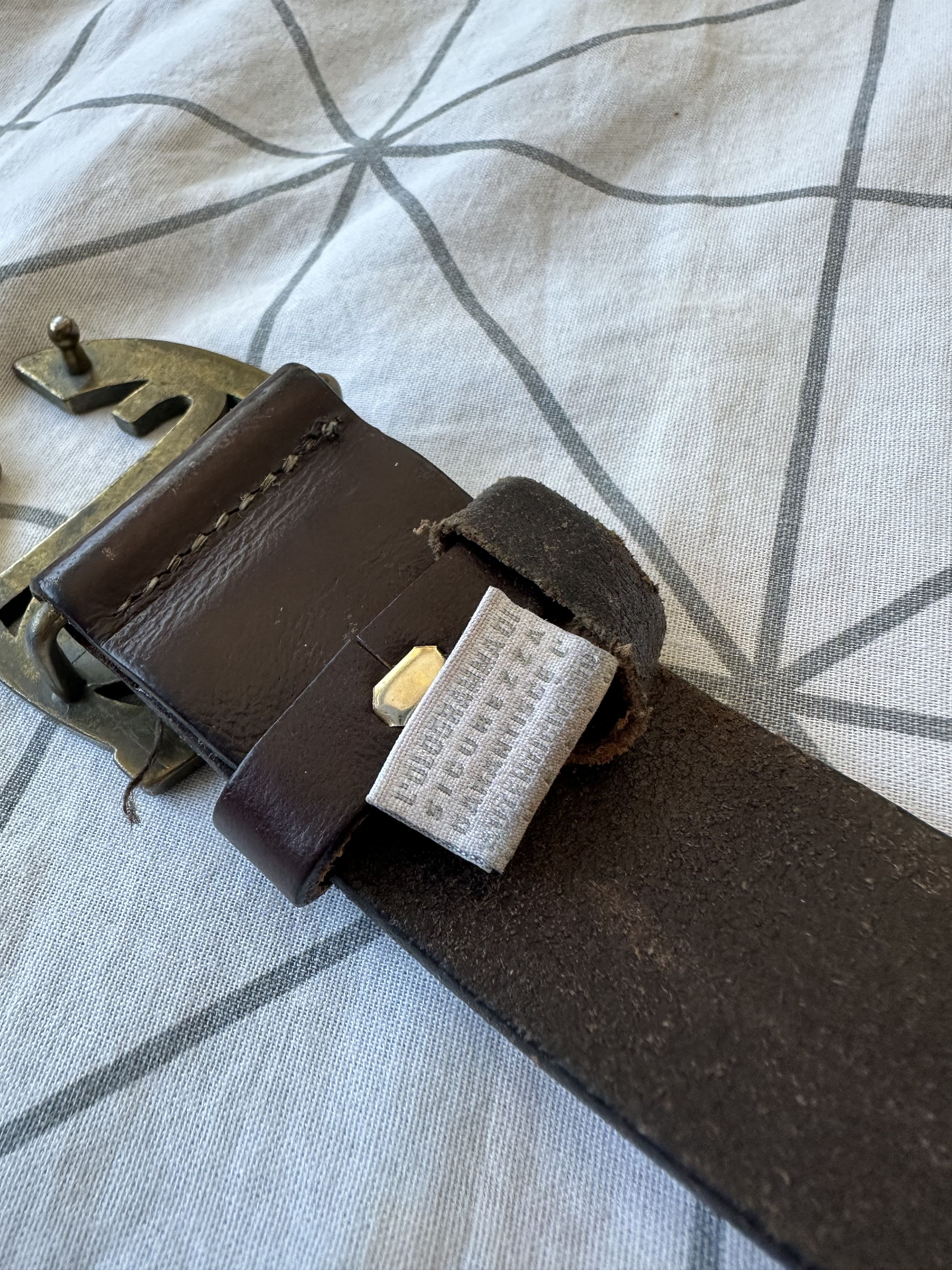 Just Cavalli Just Cavalli Vintage Logo Brown Leather Belt Size ONE SIZE - 5 Thumbnail