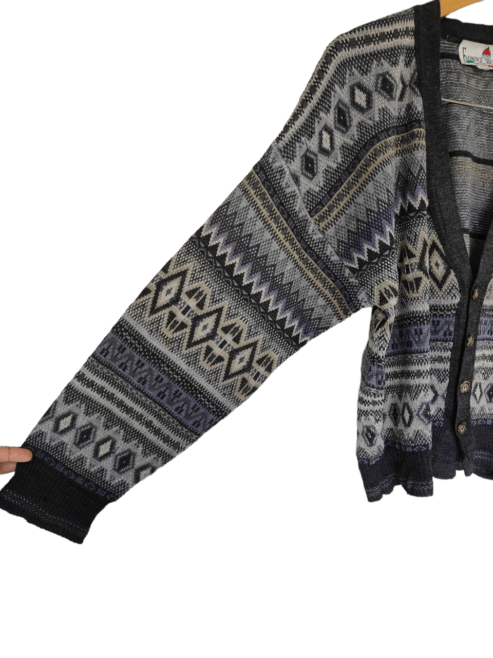 Homespun Knitwear Vintage Florence Tricot Knitted Cardigan Size US M / EU 48-50 / 2 - 3 Thumbnail