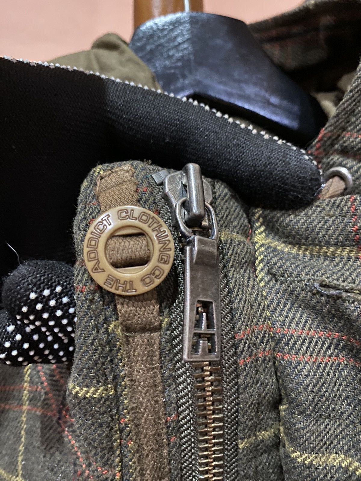 ADDICT Addict Plaid Wool-Blend Hoodie Jacket – Classic Streetwear Size US S / EU 44-46 / 1 - 6 Thumbnail