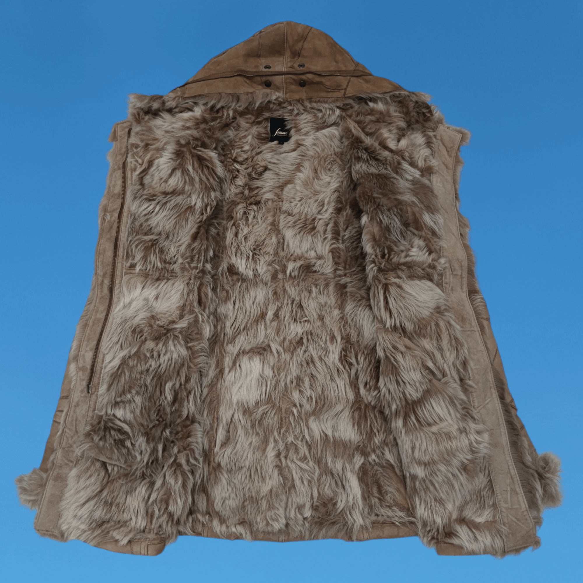 Tornado Mart Tornado Mart Patchwork Sheepskin Leather Fur Coat Jacket Size M / US 6-8 / IT 42-44 - 11 Thumbnail