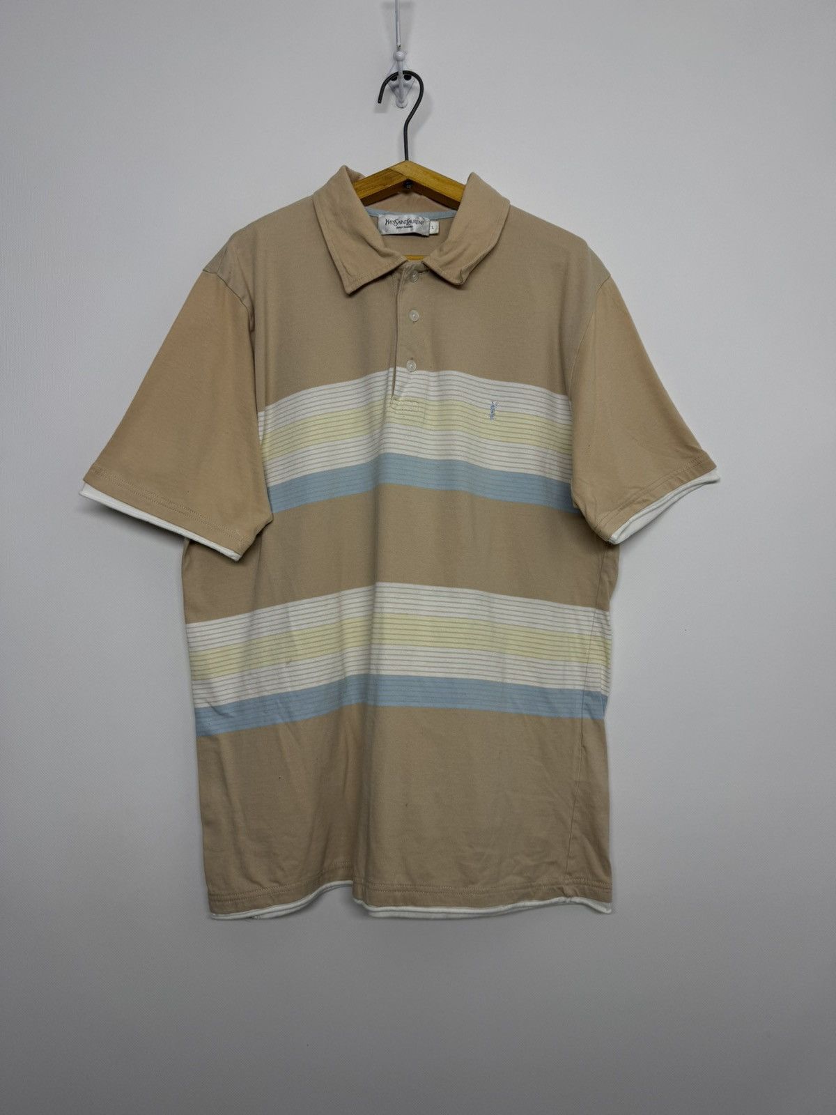 Yves Saint Laurent Rare Vintage Yves Saint Laurent Polo Shirt YSL Tee Size US L / EU 52-54 / 3 - 1 Thumbnail