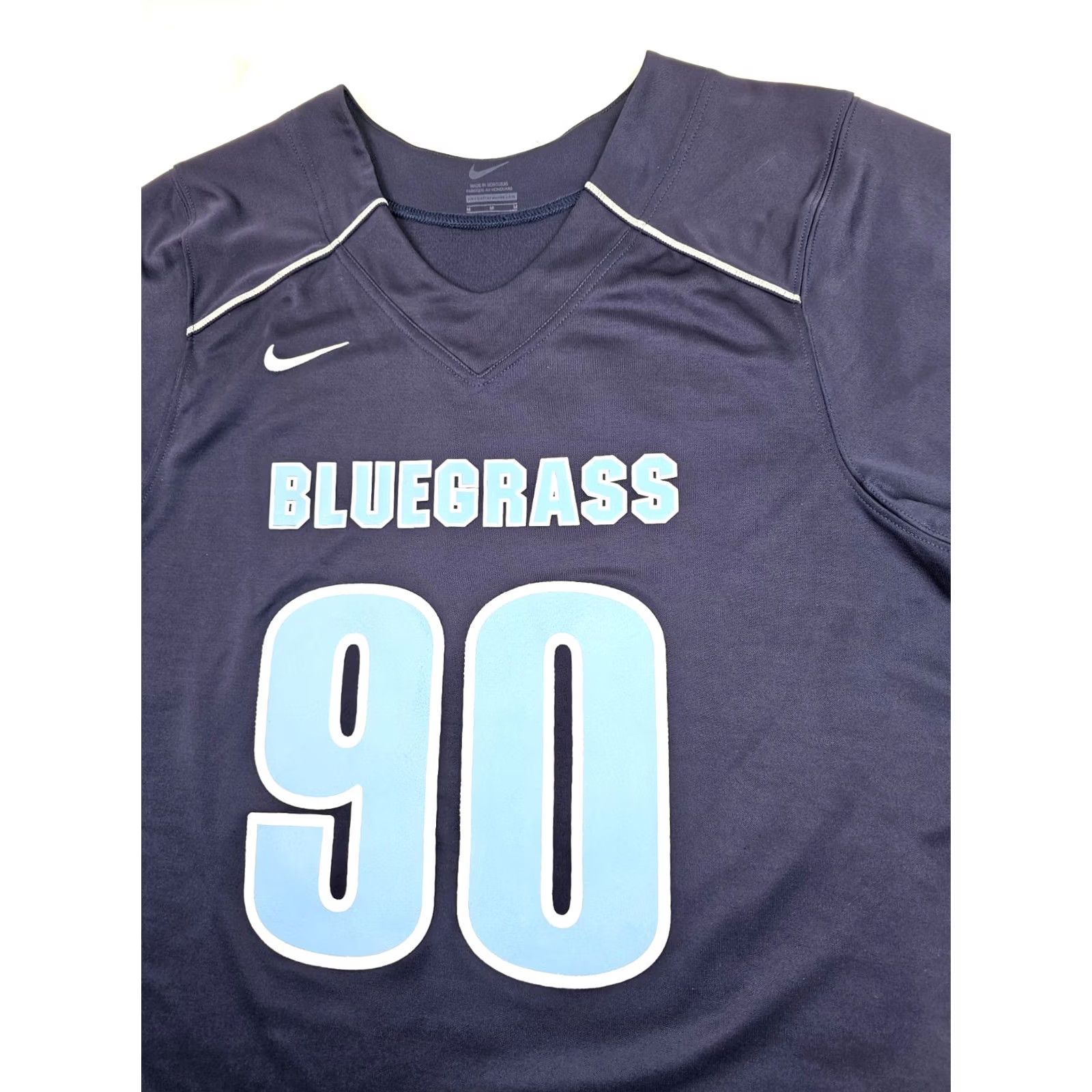 Nike VINTAGE Nike Bluegrass #90 Navy Blue Football Jersey Men M Dri-Fit Athletic Game V-Neck 90s Size US M / EU 48-50 / 2 - 2 Thumbnail