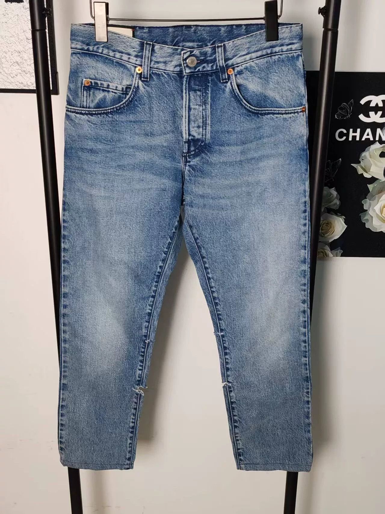 Gucci Authentic Gucci Distressed Denim Jeans Size US 30 / EU 46 - 1 Thumbnail