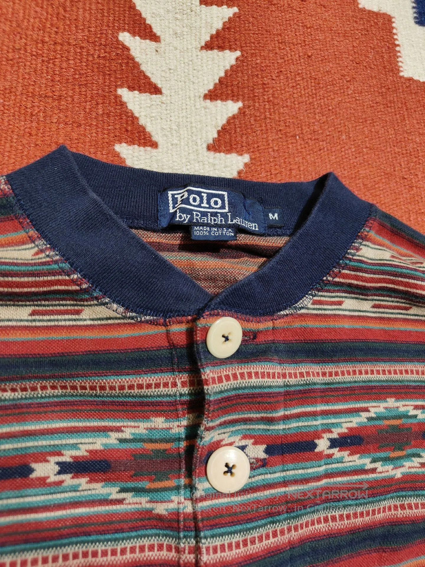 RRL Ralph Lauren Vintage RRL Southwestern Henley Sweater. Size US M / EU 48-50 / 2 - 3 Thumbnail