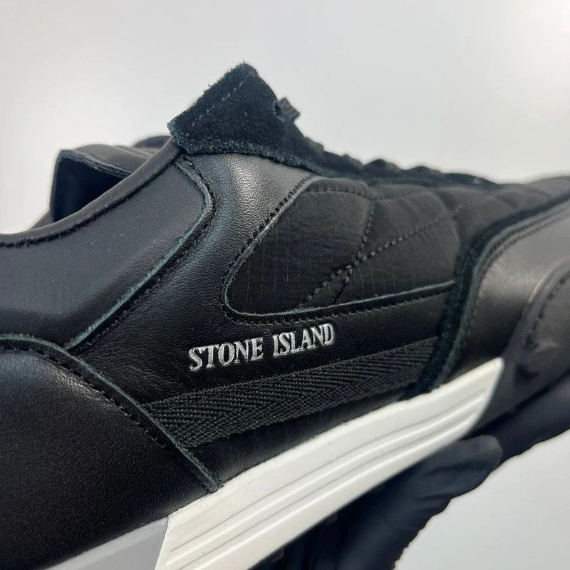 Stone Island Stone Island Sneakers Black Leather Shoes Mens Size 43 Size US 10 / EU 43 - 8 Thumbnail