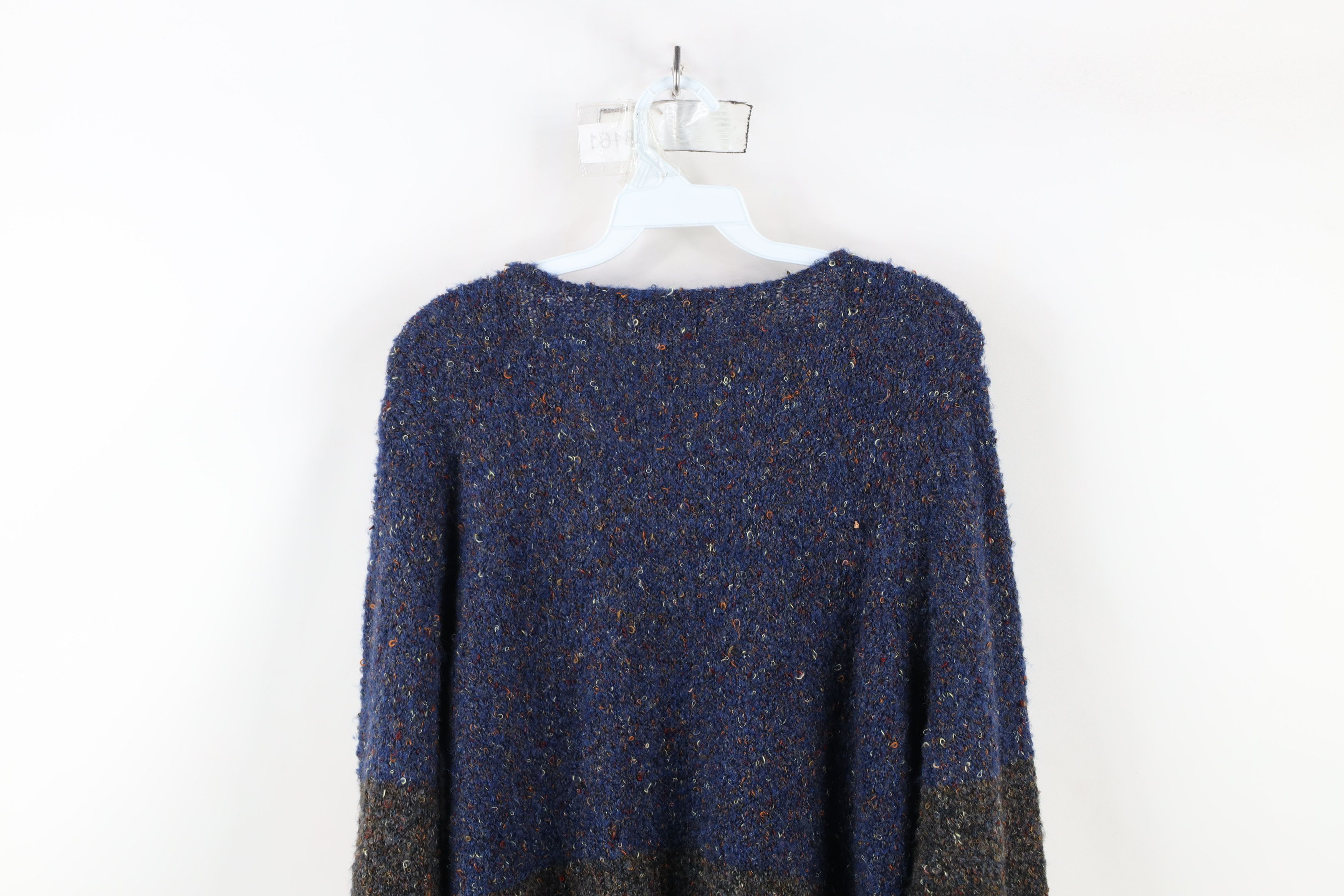 Vintage Vintage Lagenlook Rainbow Fleck Wool Blend Tunic Sweater Size M / US 6-8 / IT 42-44 - 11 Thumbnail