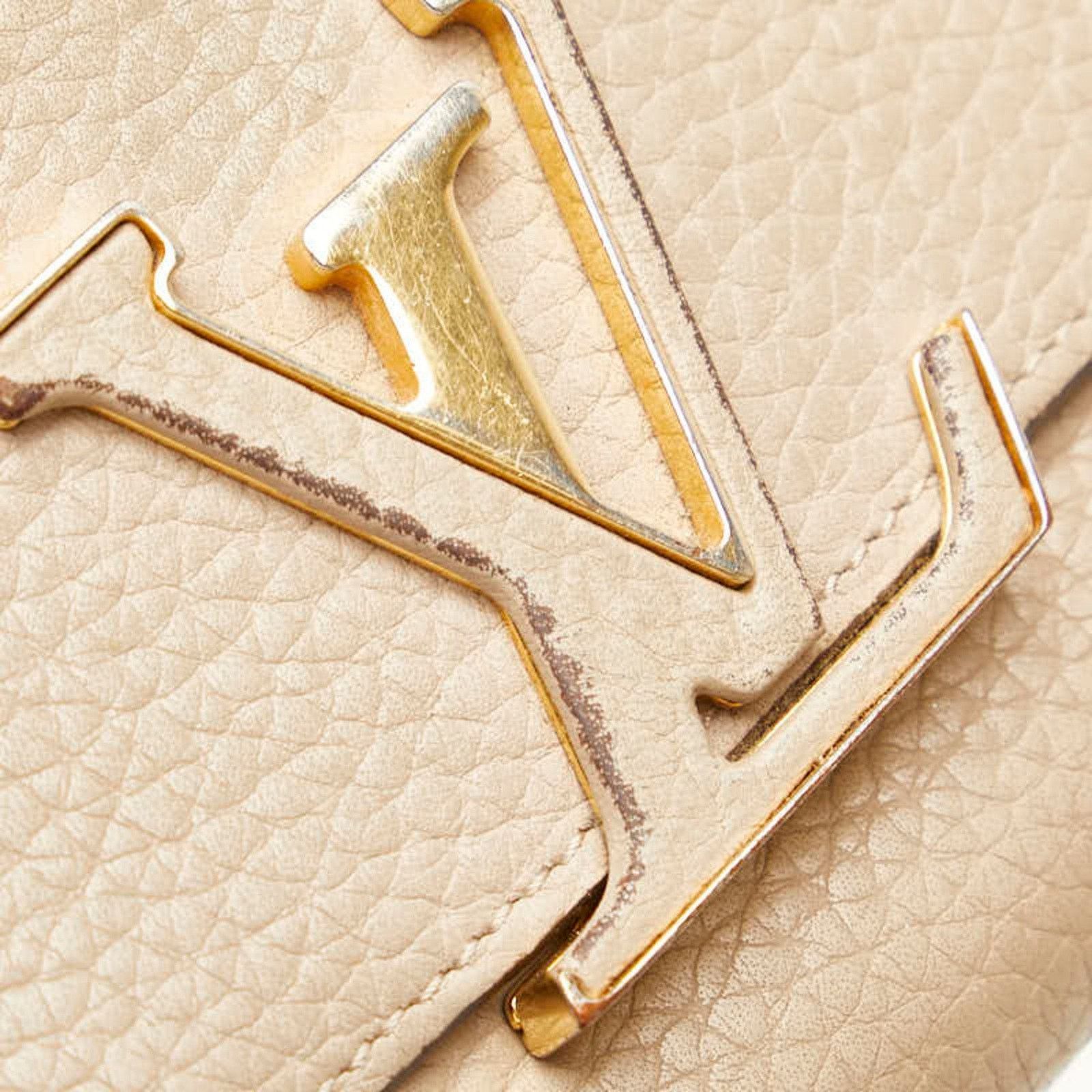 Louis Vuitton Brown Leather Capucines