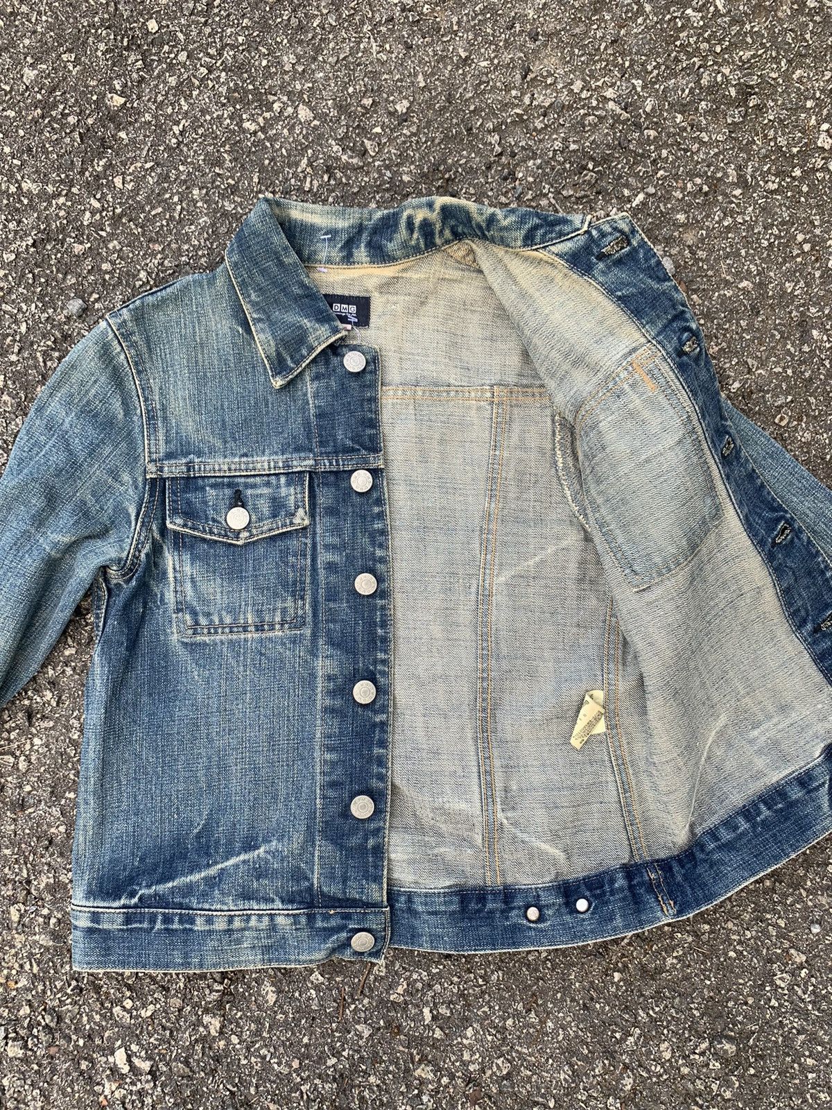 Japanese Brand × OMNIGOD Domingo D.M.G Distressed Denim Jacket Size S / US 4 / IT 40 - 14 Thumbnail