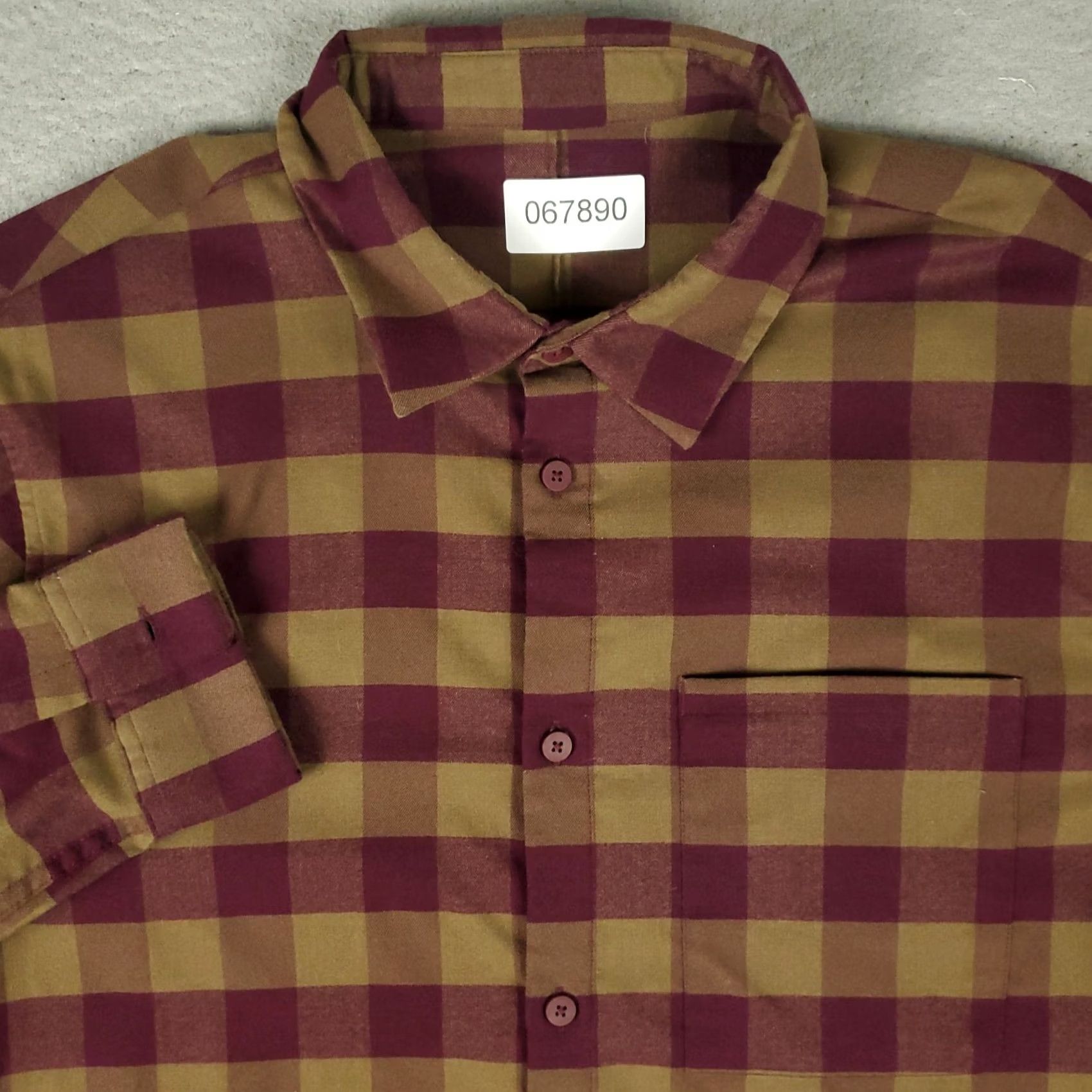 Lululemon Lululemon Shirt Mens Large Brown Burgundy Check Flannel Button Up Long Sleeve Size US L / EU 52-54 / 3 - 2 Thumbnail