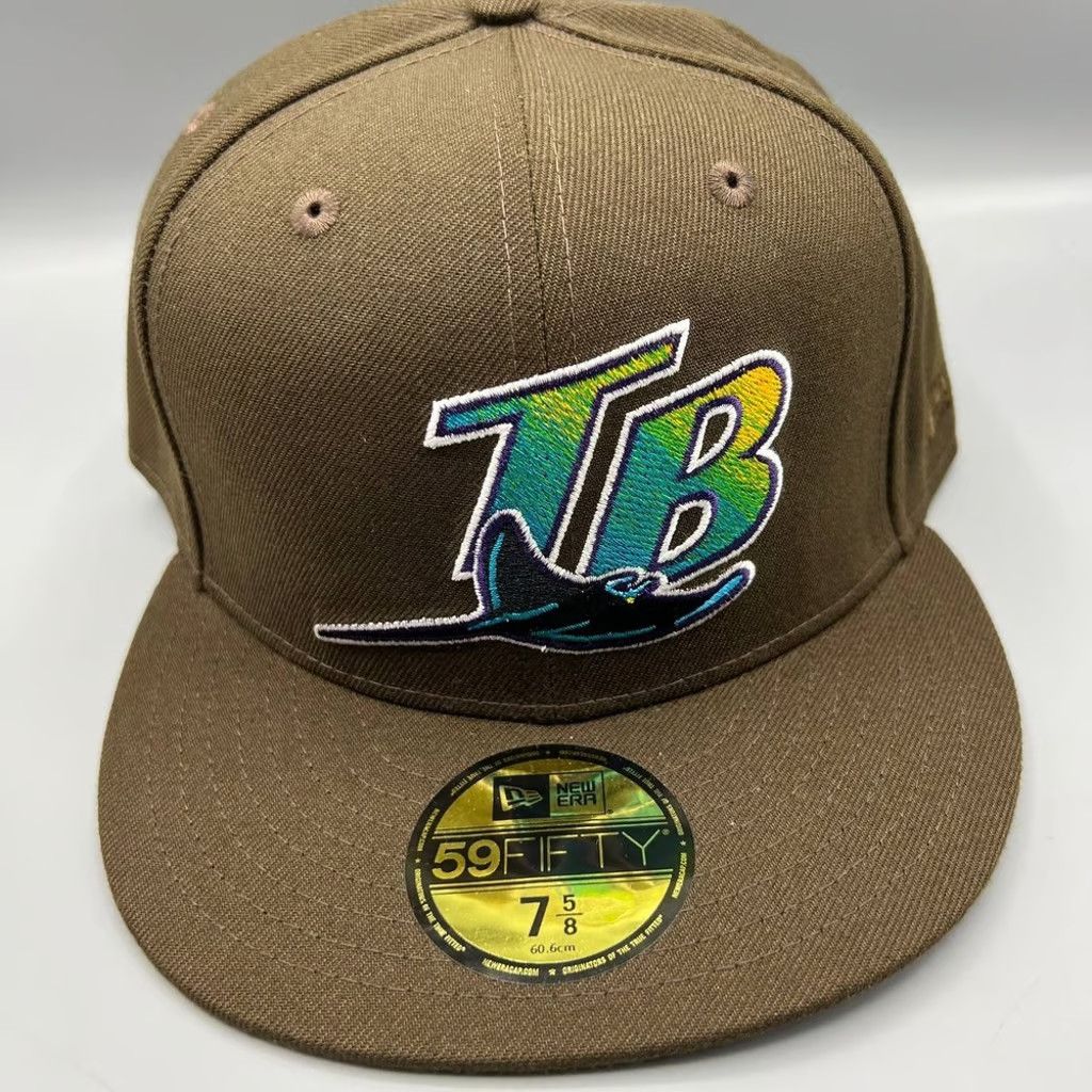 New Era Tampa Bay Rays Hat Men 7 5/8 59Fifty New Era Fitted Cap Size ONE SIZE - 1 Thumbnail