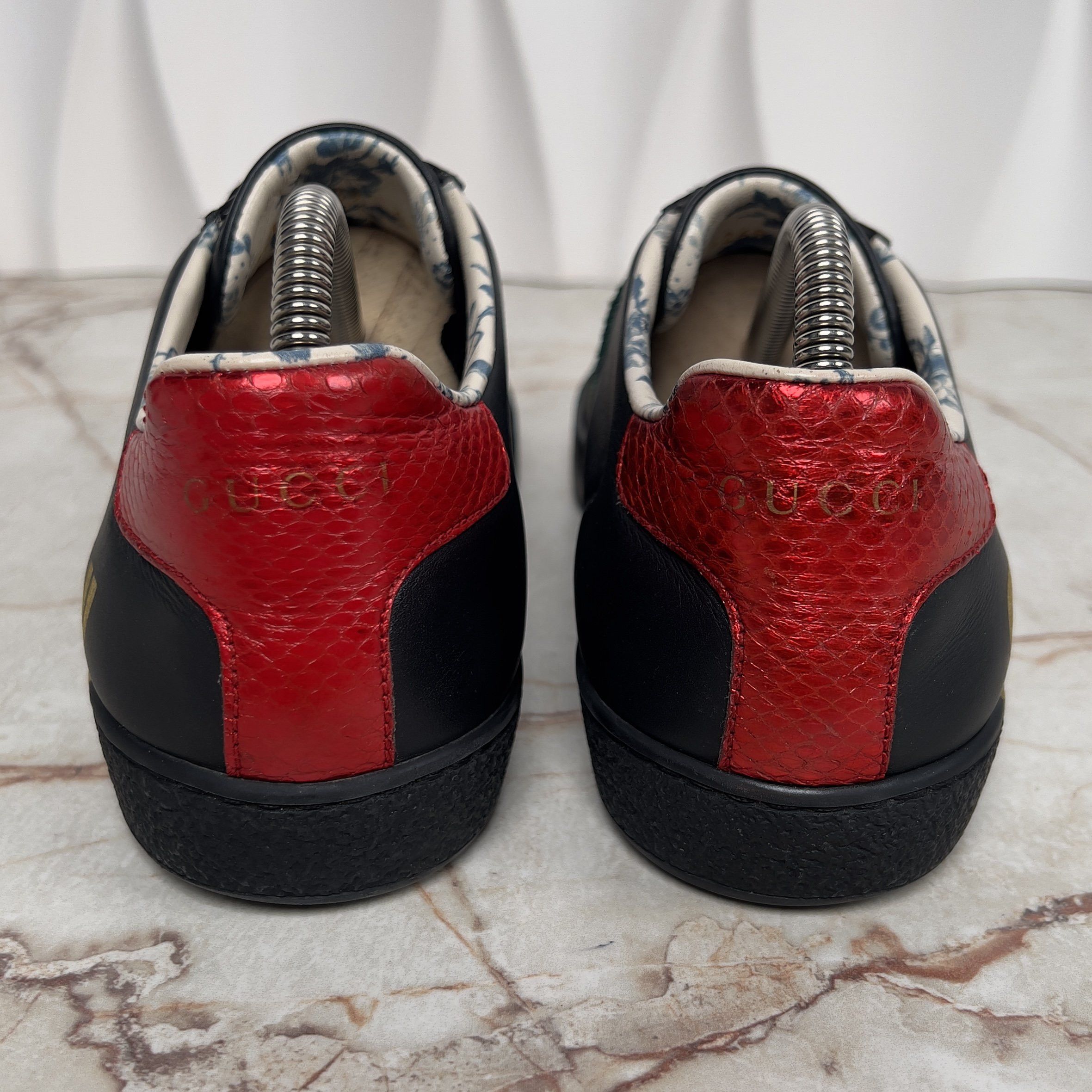 Gucci Sega Ace Sneakers Ayers Web Guccy Print Floral Leather Size US 9 / IT 39 - 9 Thumbnail