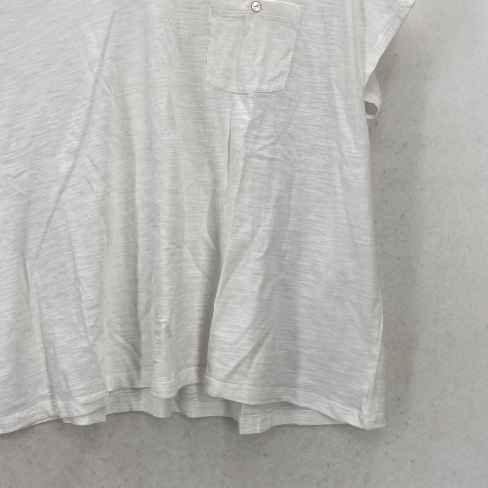 J. Jill J. Jill Easy V-Neck Tee Women's Plus 3X White Slub Knit Short Sleeve Lagenlook Shirt Women 3X White Slub Knit V-Neck Tee Size 40" / US 18 - 3 Thumbnail