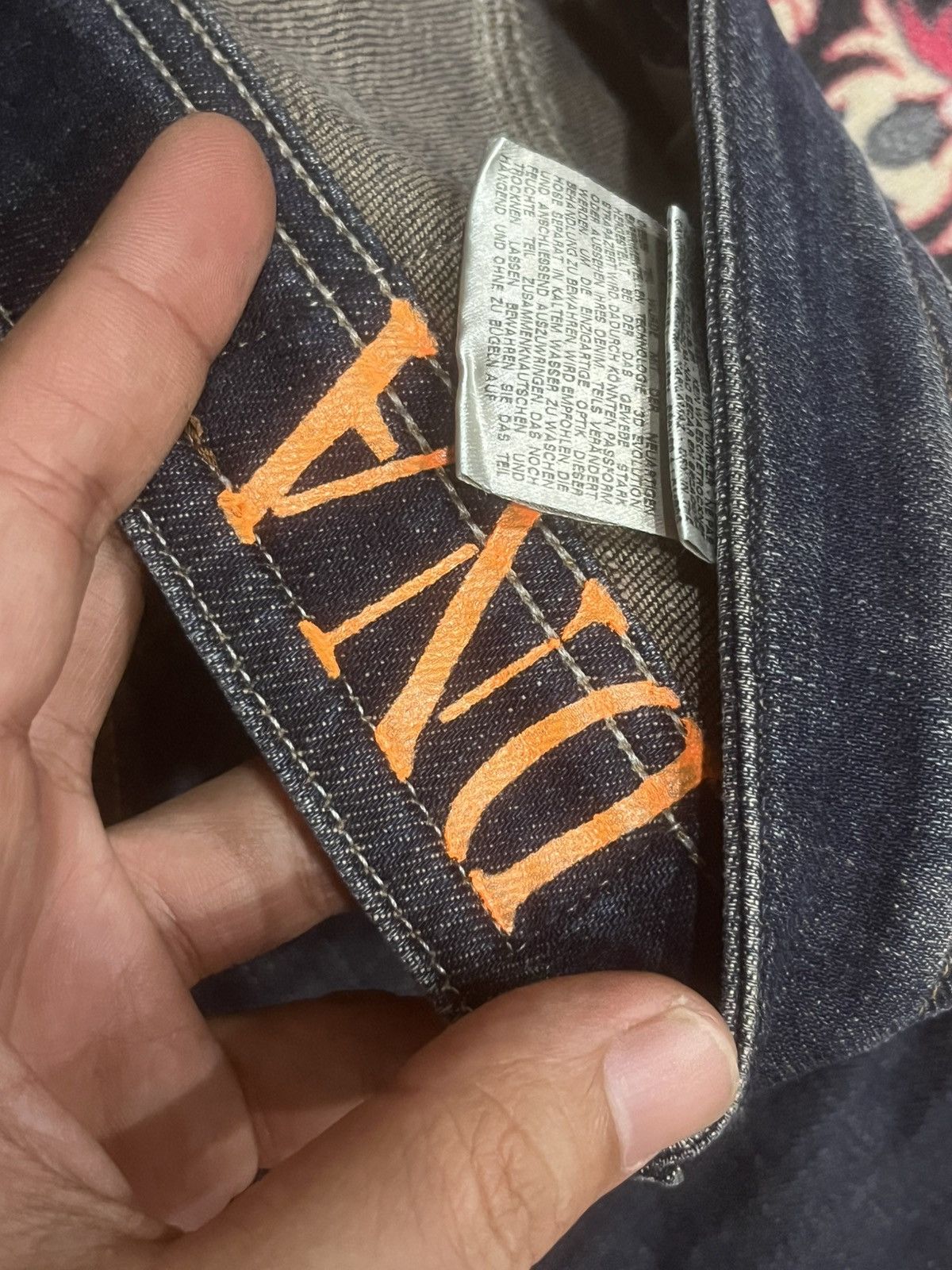 Diesel Black Gold Vintage Diesel “Viker-R-Box” Regular Straight Distress Jeans Size US 31 - 18 Thumbnail