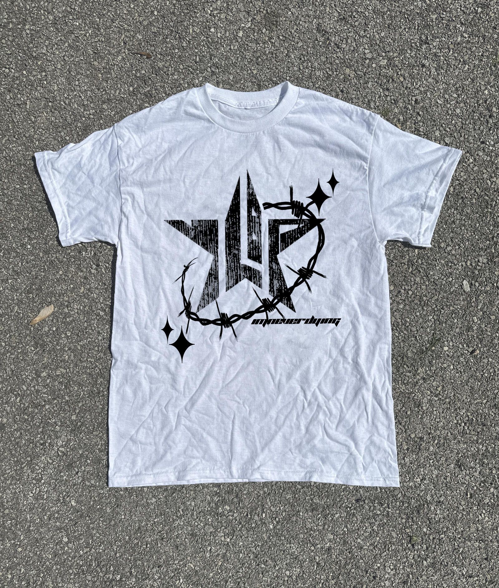 Glimpse Tee White Black