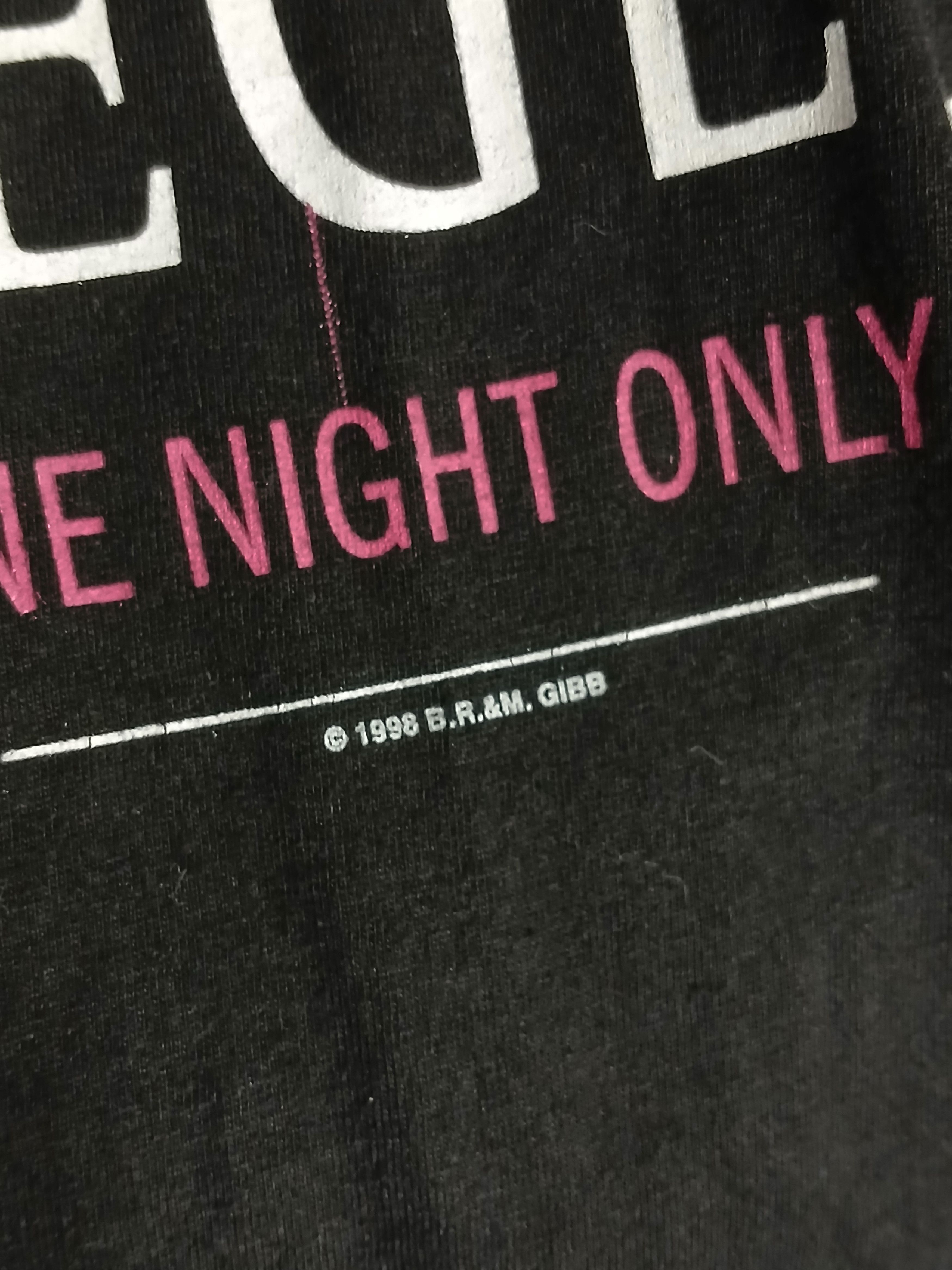 Band Tees Vintage 1998 Bee Gees One Night Only T-Shirt Size US L / EU 52-54 / 3 - 5 Thumbnail