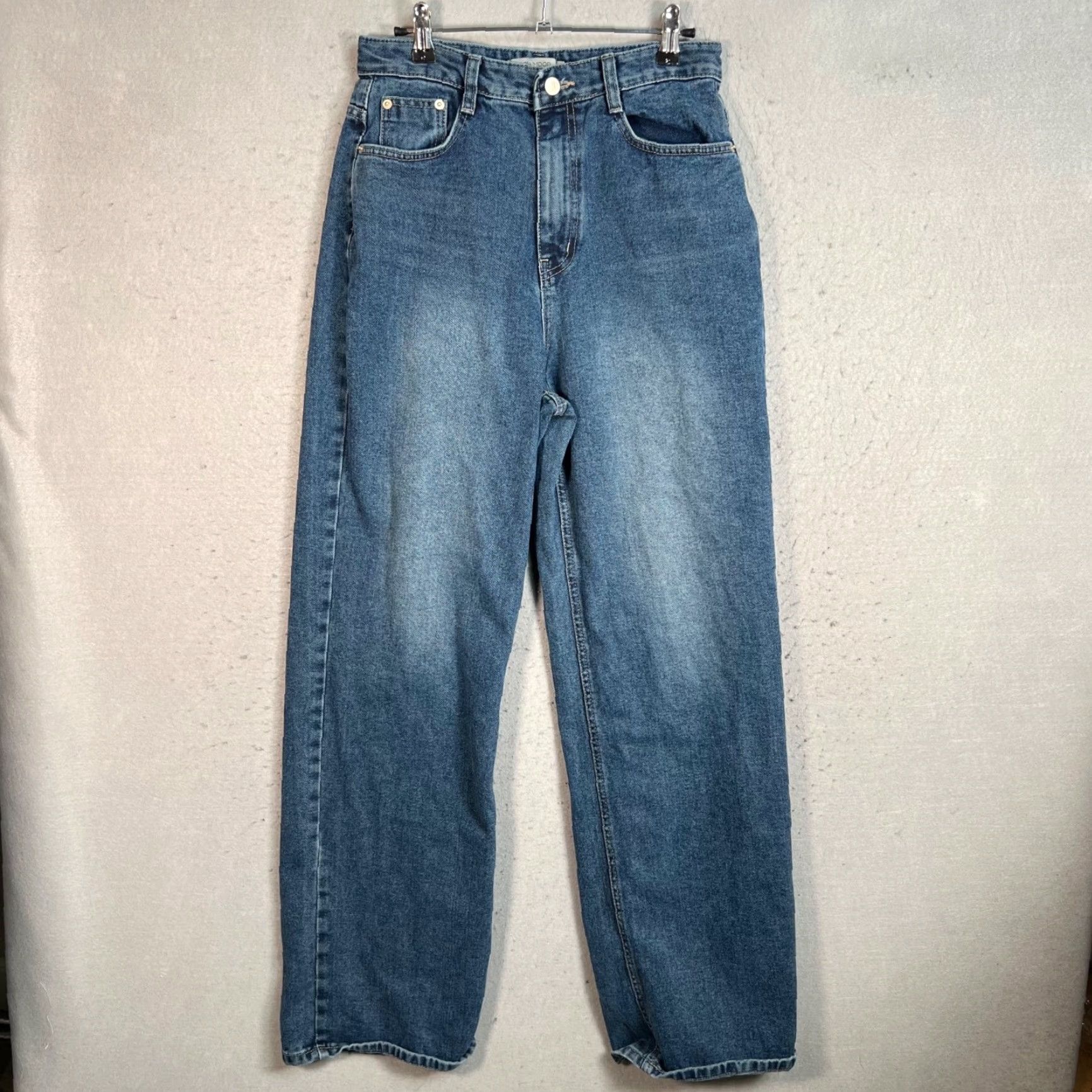 Denime Slowmood Womens Size 2 High-Waisted Denim Jeans Blue Cotton Blend 5-Pocket Straight Rise Slim 30 in Inseam Regular Adult Womens Jeans Size 27" / US 4 / IT 40 - 2 Thumbnail
