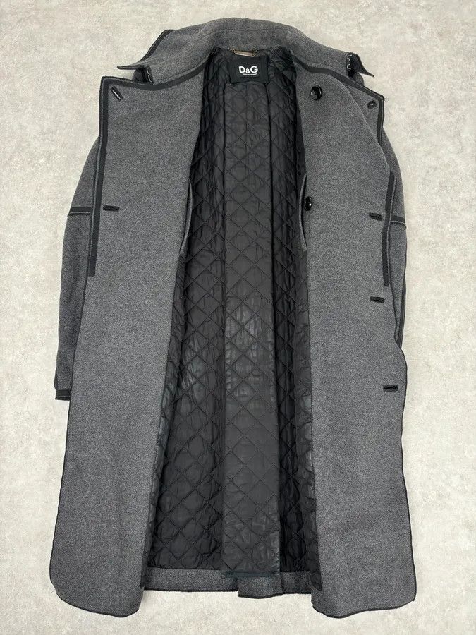 Dolce & Gabbana AW2009 Dolce & Gabbana Grey Wool Officer Trench Coat Size US M / EU 48-50 / 2 - 9 Thumbnail