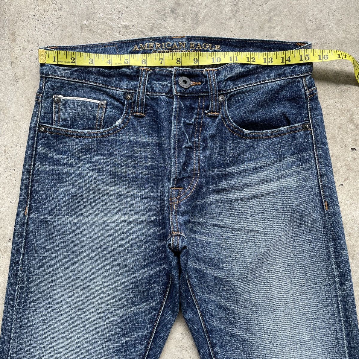 American Eagle Outfitters Vintage American Eagle Outfitters Selvedge Jeans Pants W31 Size US 31 - 6 Thumbnail