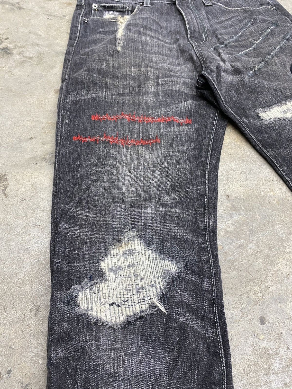If Six Was Nine × Le Grande Bleu (L.G.B.) 💥bindding offer💥 japan grunge distress violent survival pant Size US 32 / EU 48 - 4 Thumbnail