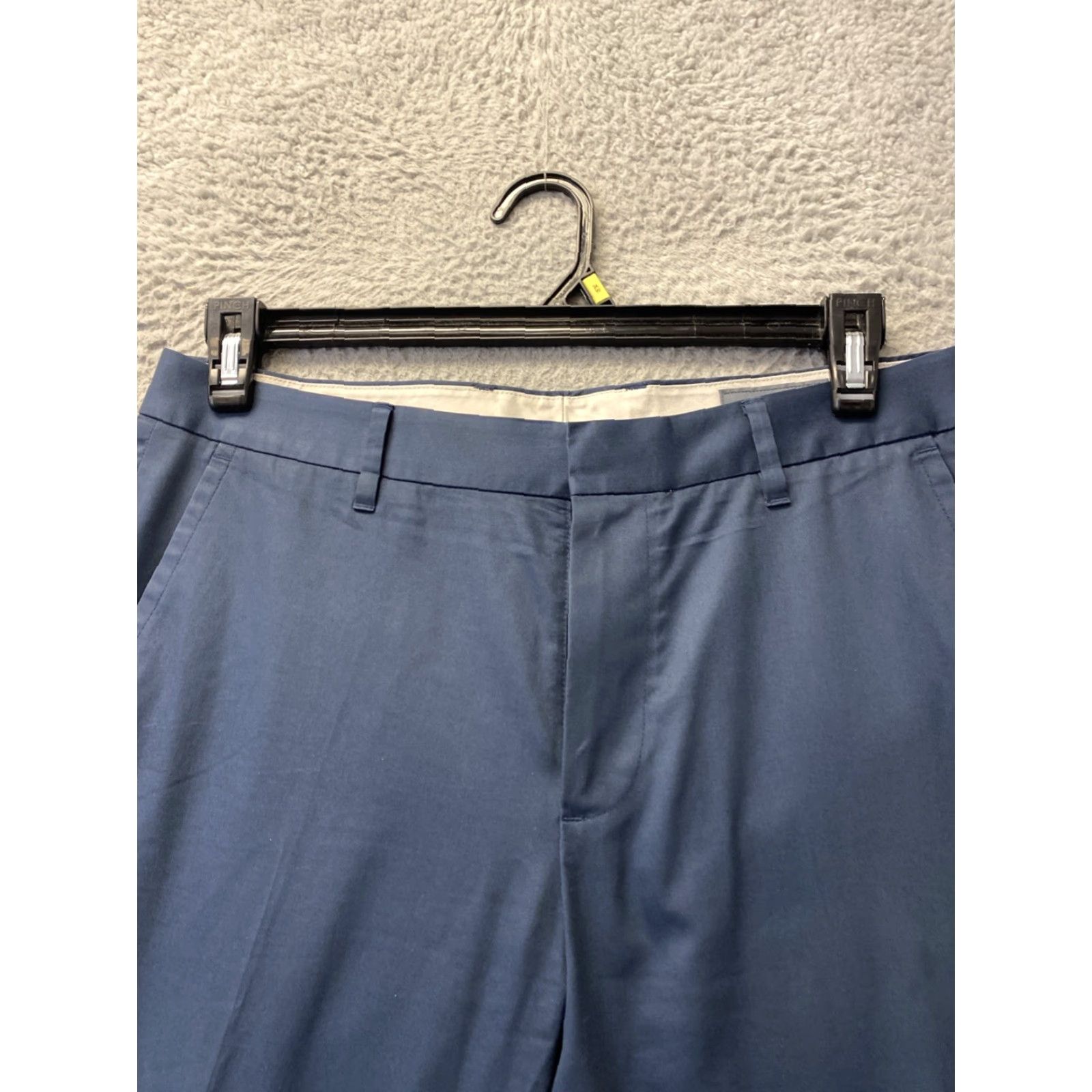 Bonobos Bonobos Pants Mens 33x32 Chino Straight Leg Deep Aqua Office Casual Regular Stretch Pockets Zip Front Size US 33 - 2 Thumbnail