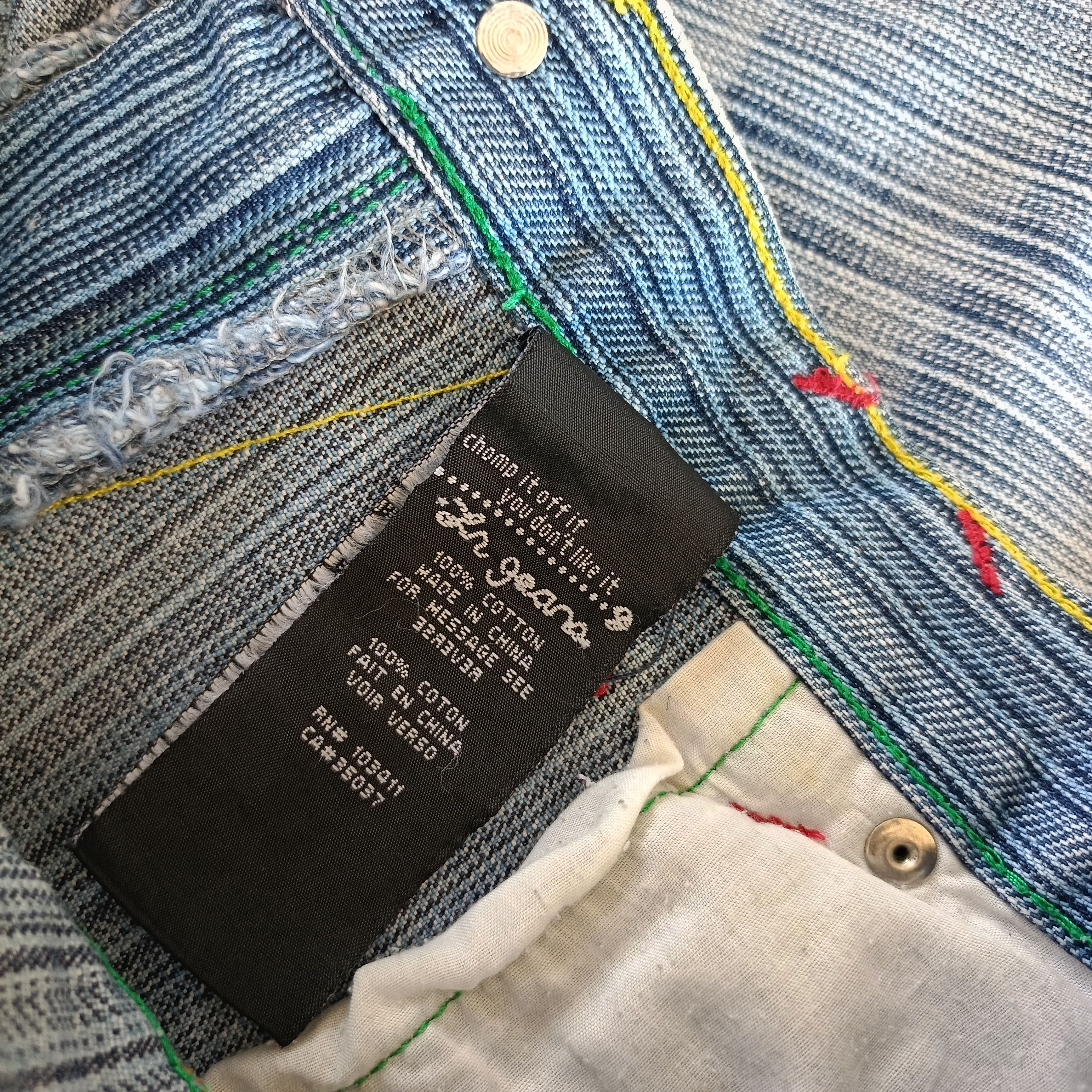 LRG LRG 'RASTA LION' HICKORY BAGGY JEANS Size US 37 - 12 Thumbnail