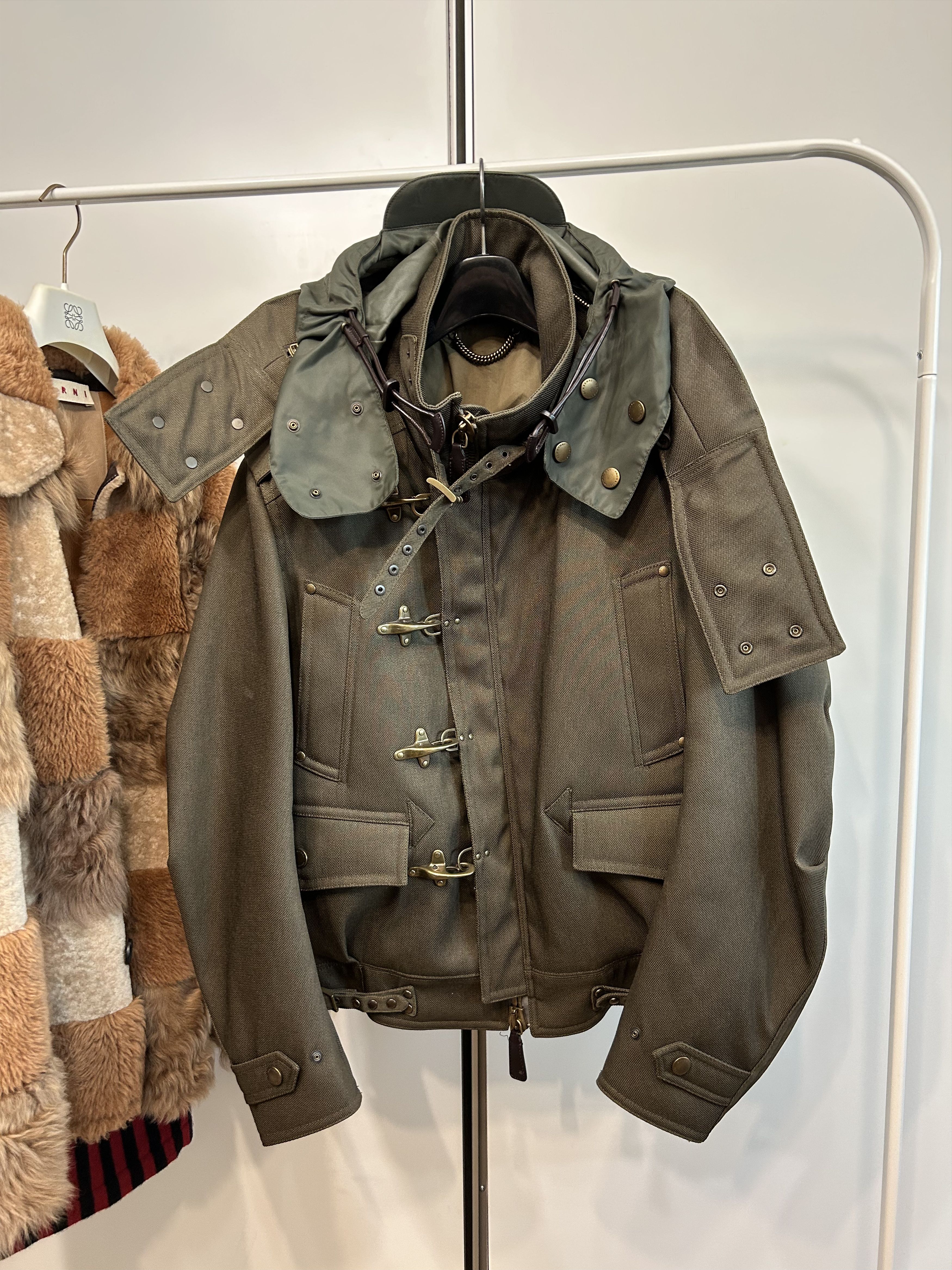 BURBERRY PRORSUM Motorcycle Military Jacket