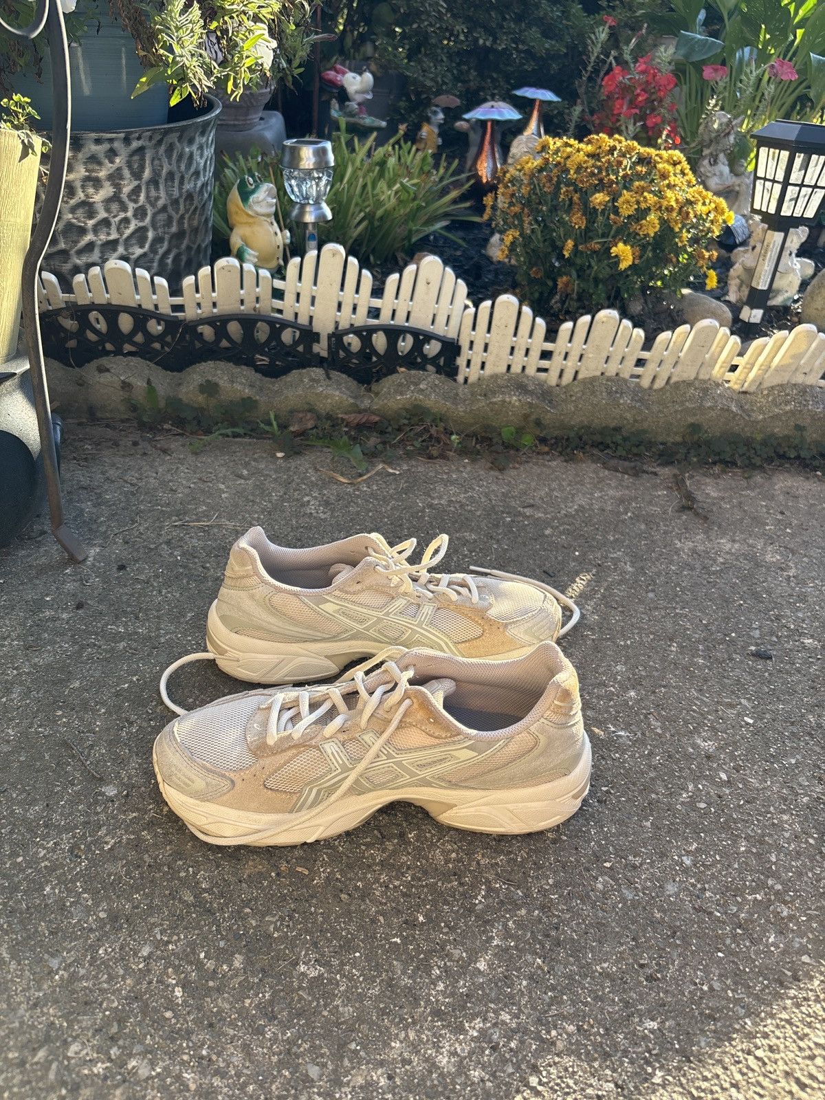 Asics Vanilla/White Sage ASICS Size US 8 / IT 38 - 4 Thumbnail