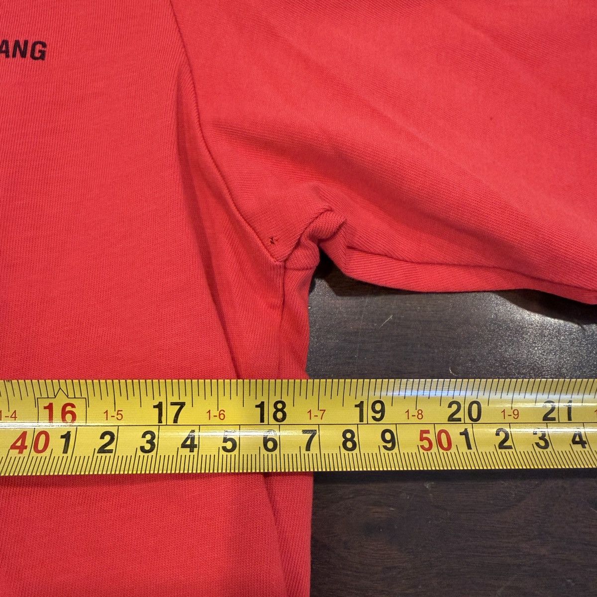 Helmut Lang Helmut Lang Red Logo T-Shirt Size US M / EU 48-50 / 2 - 5 Thumbnail