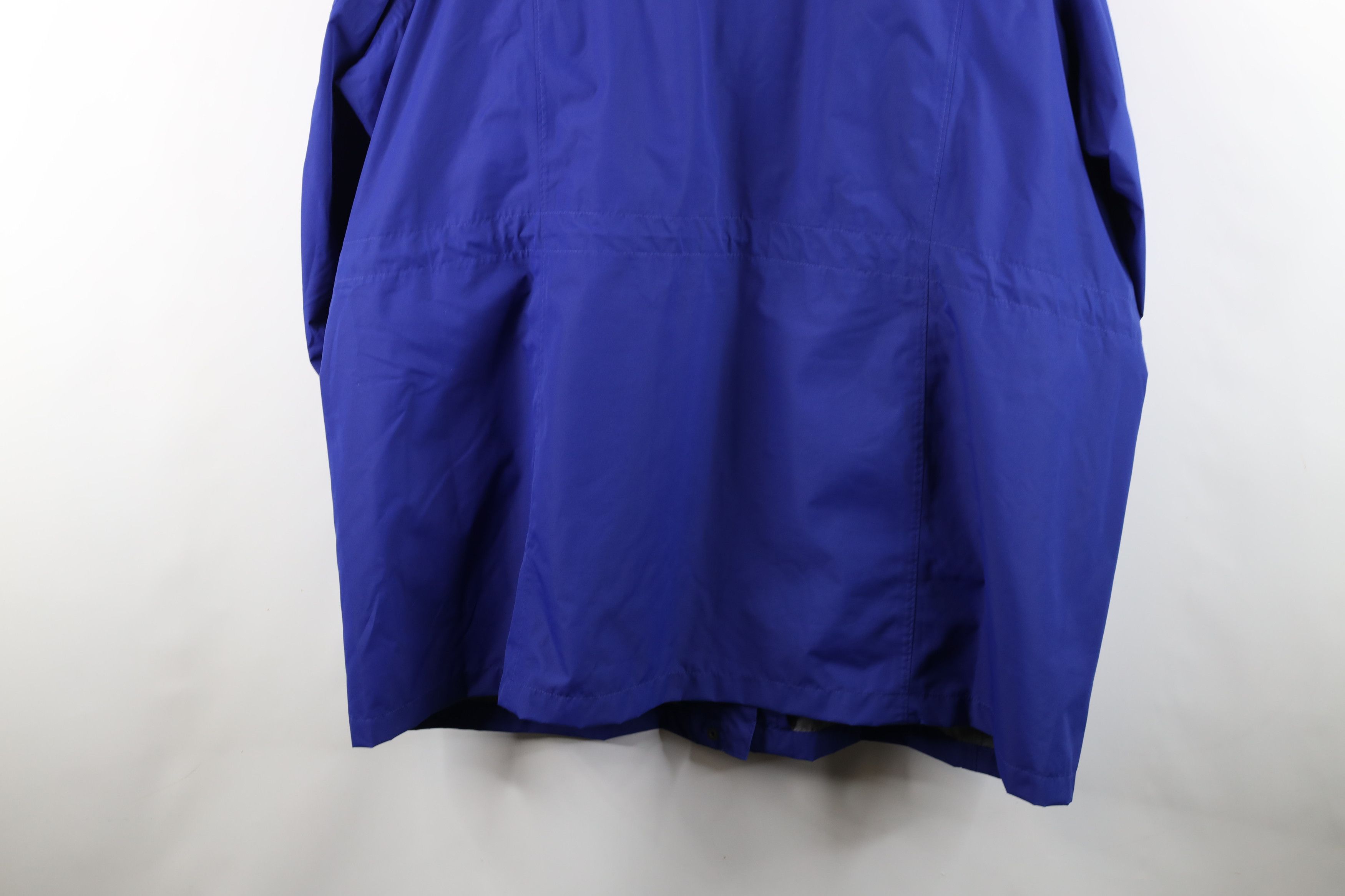 Lands' End × Vintage Vintage Lands End Hooded Full Zip Rain Parka Jacket Blue Size 3XL / US 20-22 - 15 Thumbnail