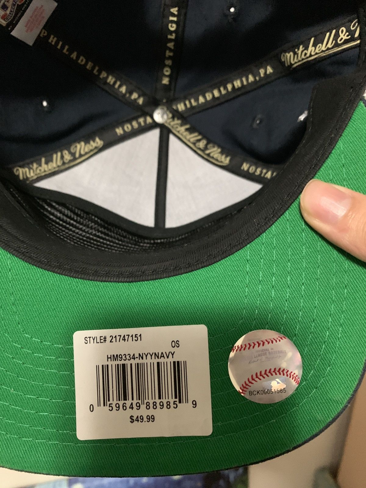 Mitchell & Ness Mitchell & Ness New York Yankees Snapback Hat Size ONE SIZE - 5 Thumbnail