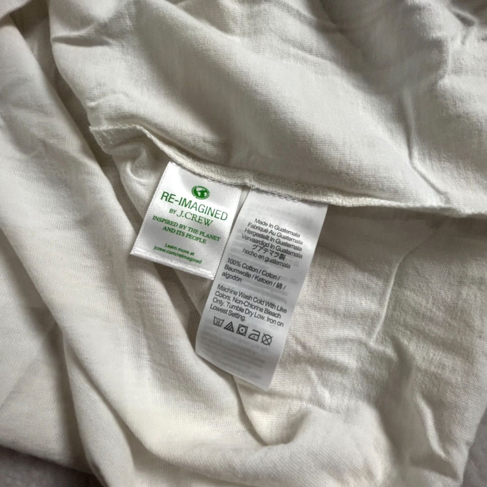 J.Crew J.Crew Womens XL Cream Striped Essential Wide Sleeve Shirt AY934 NWT – Size XL / US 12-14 / IT 48-50 - 4 Thumbnail
