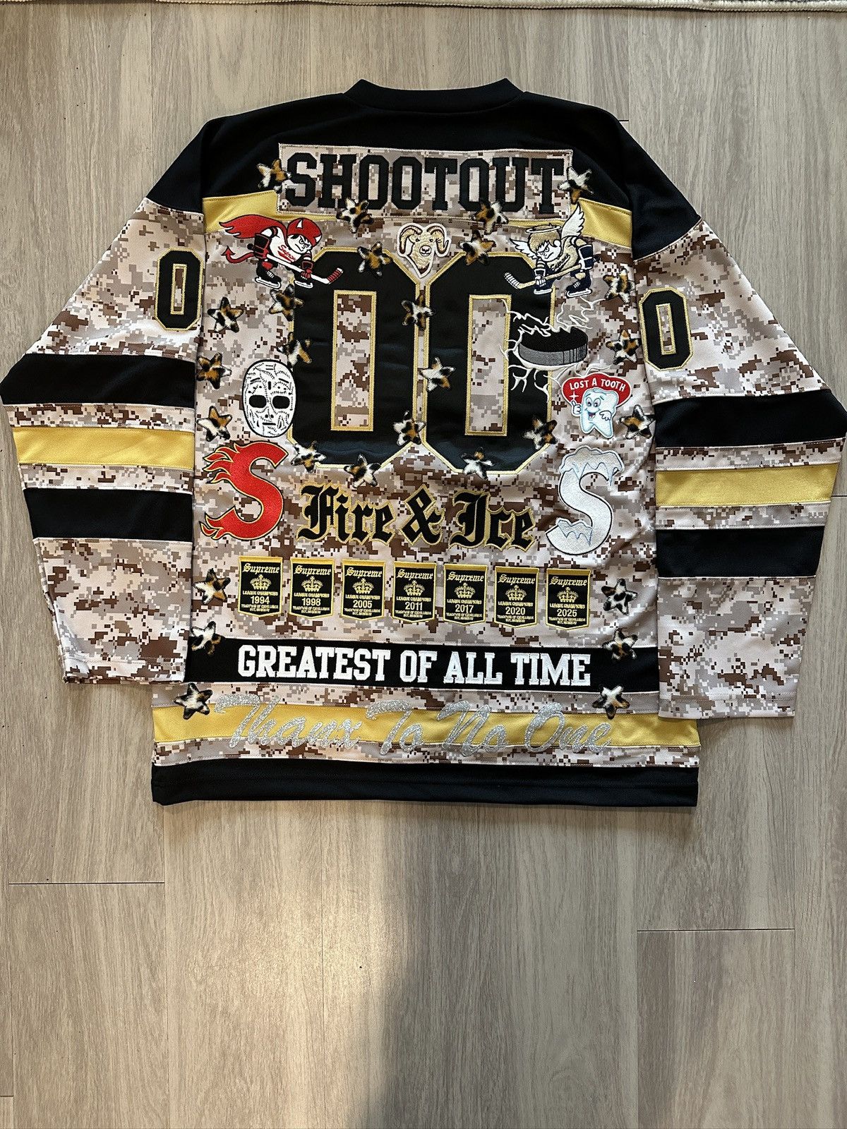 トップス Supreme Fire & Ice Hockey Jersey Supreme Fire & Ice Hockey Jersey Light Blue Men's - FW25 - US